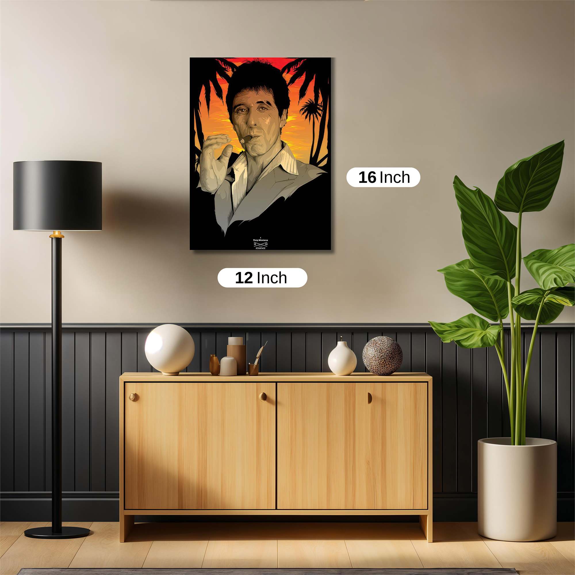 Scarface Sunset Safe Wall Magnetic / M