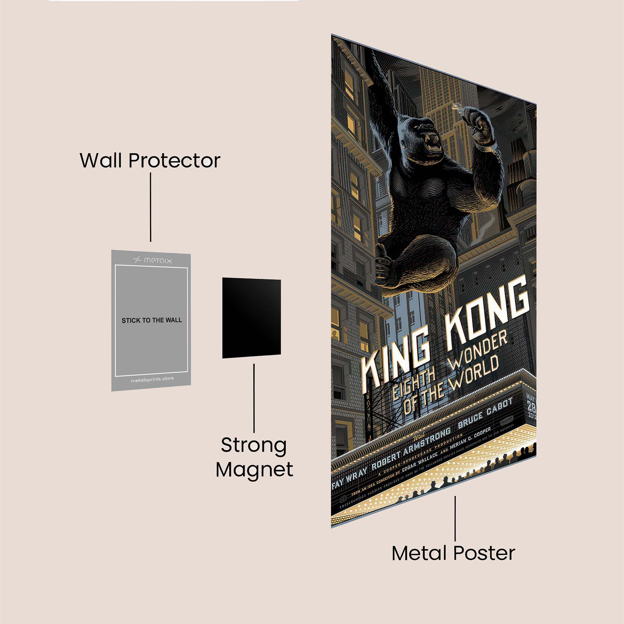 Kong Majestic Safe Wall Magnetic / M