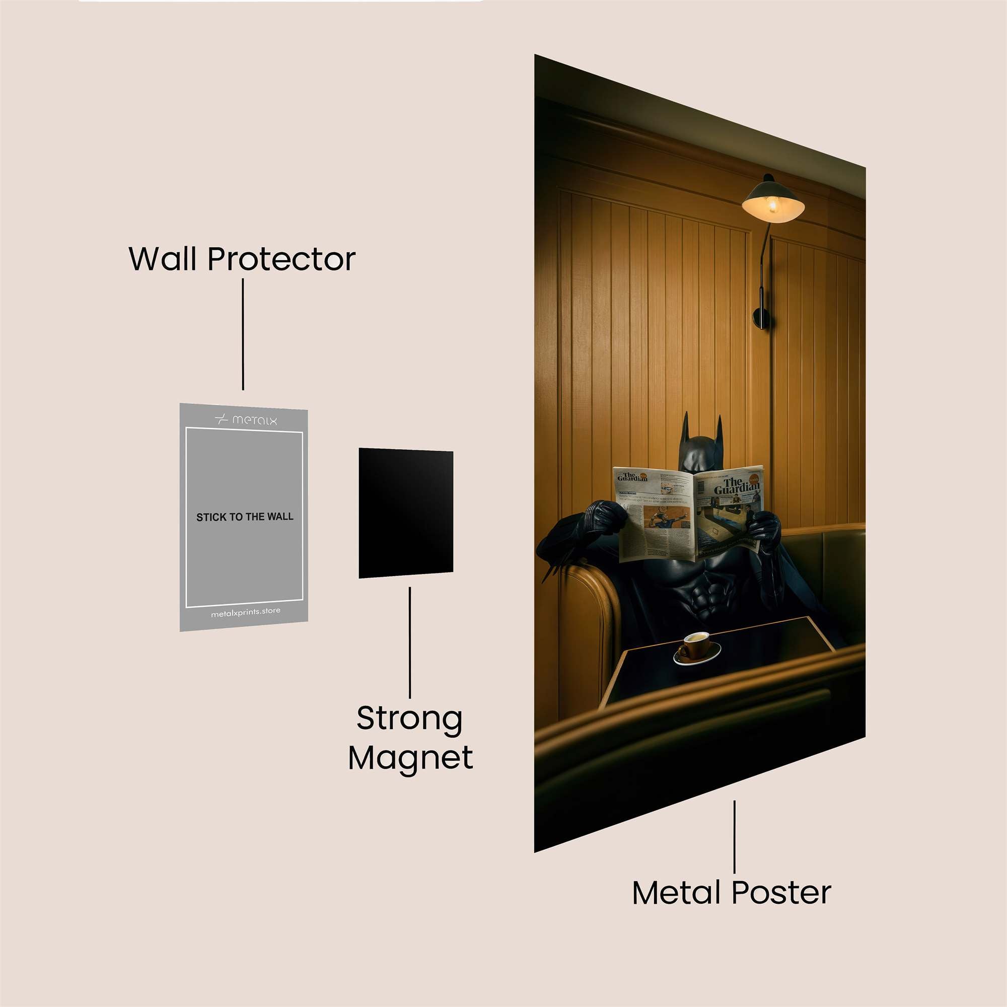 Batman Relaxed Safe Wall Magnetic / M