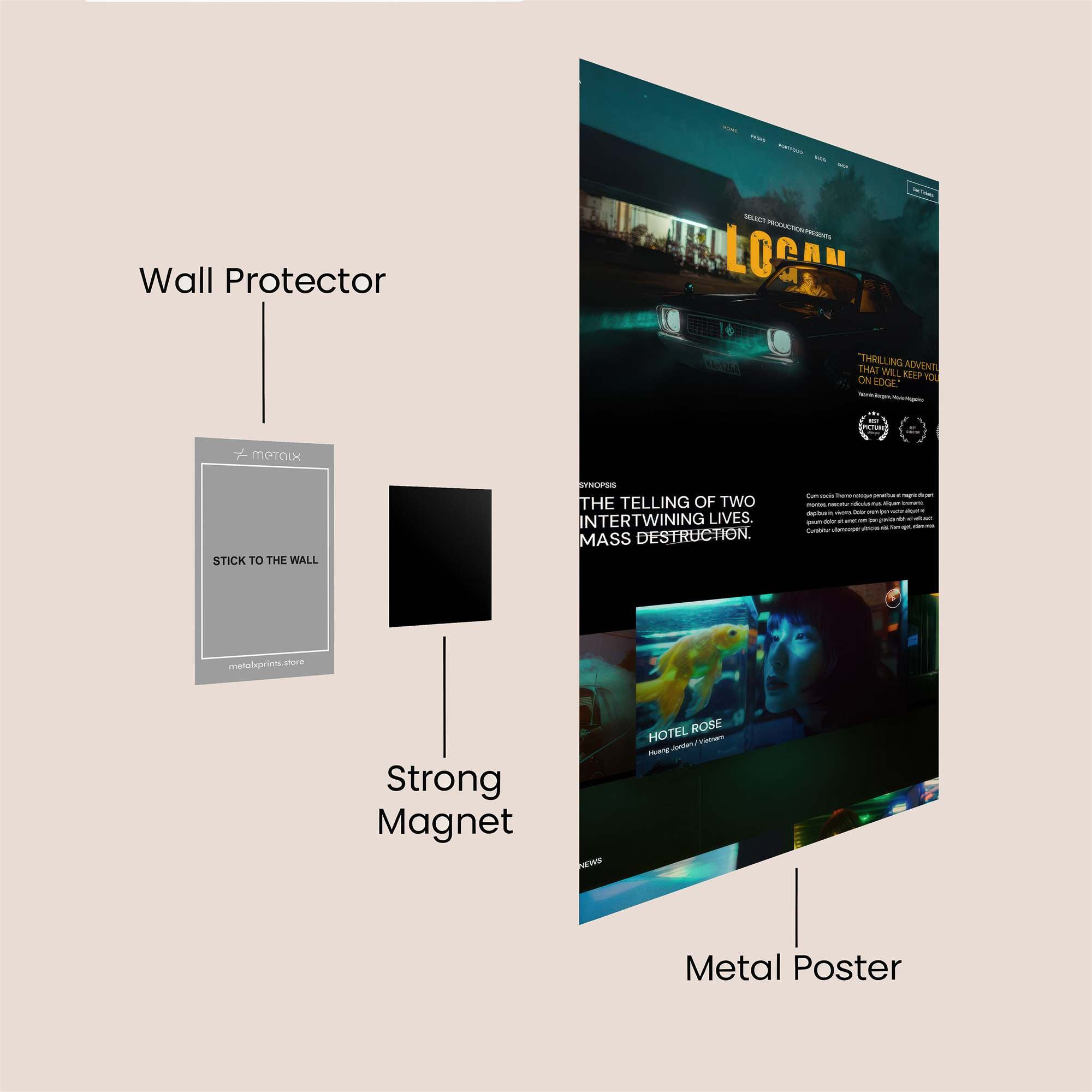 Logan Mystery Safe Wall Magnetic / M