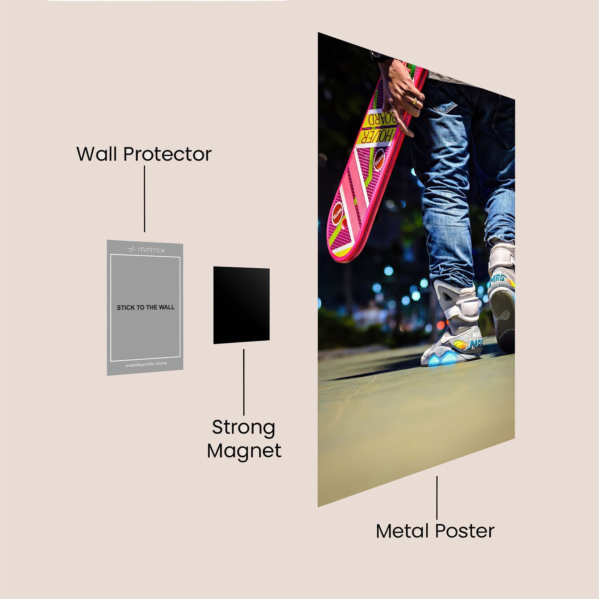 Marty Retro Safe Wall Magnetic / M