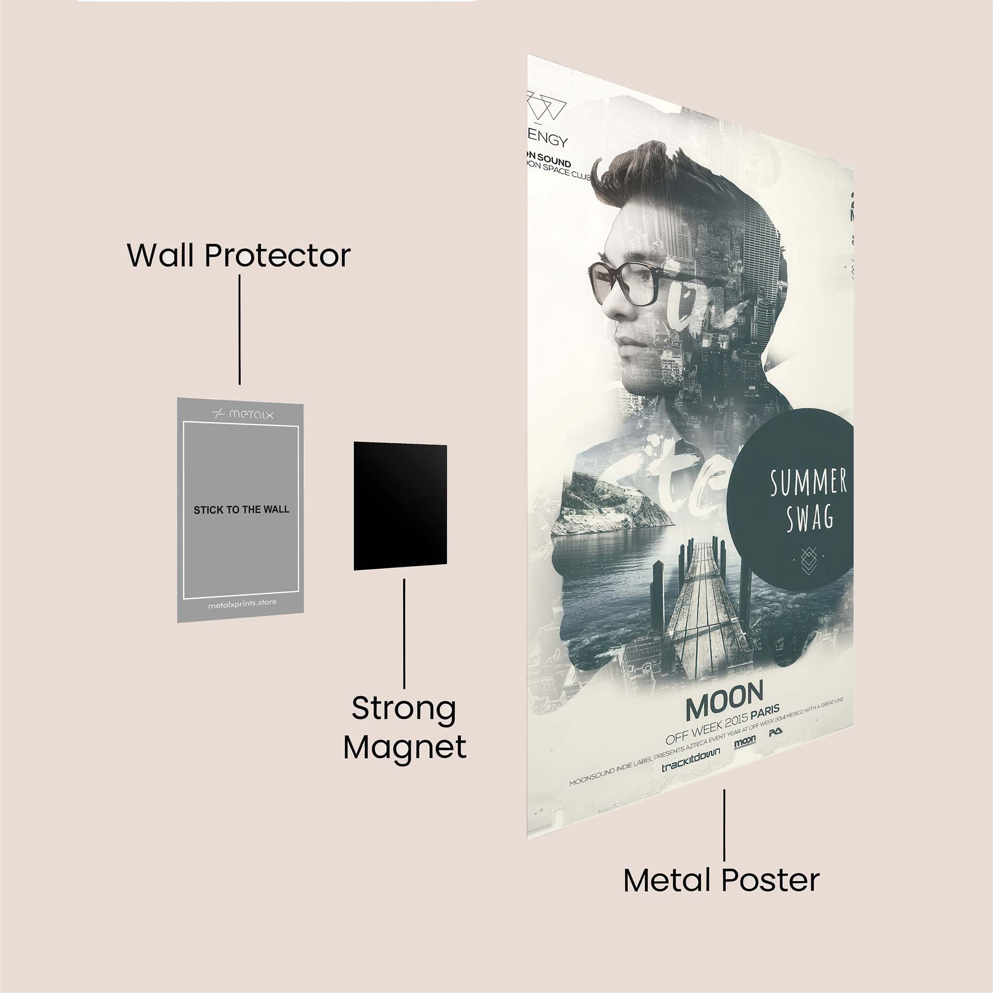 Moonlight Muse Safe Wall Magnetic / M