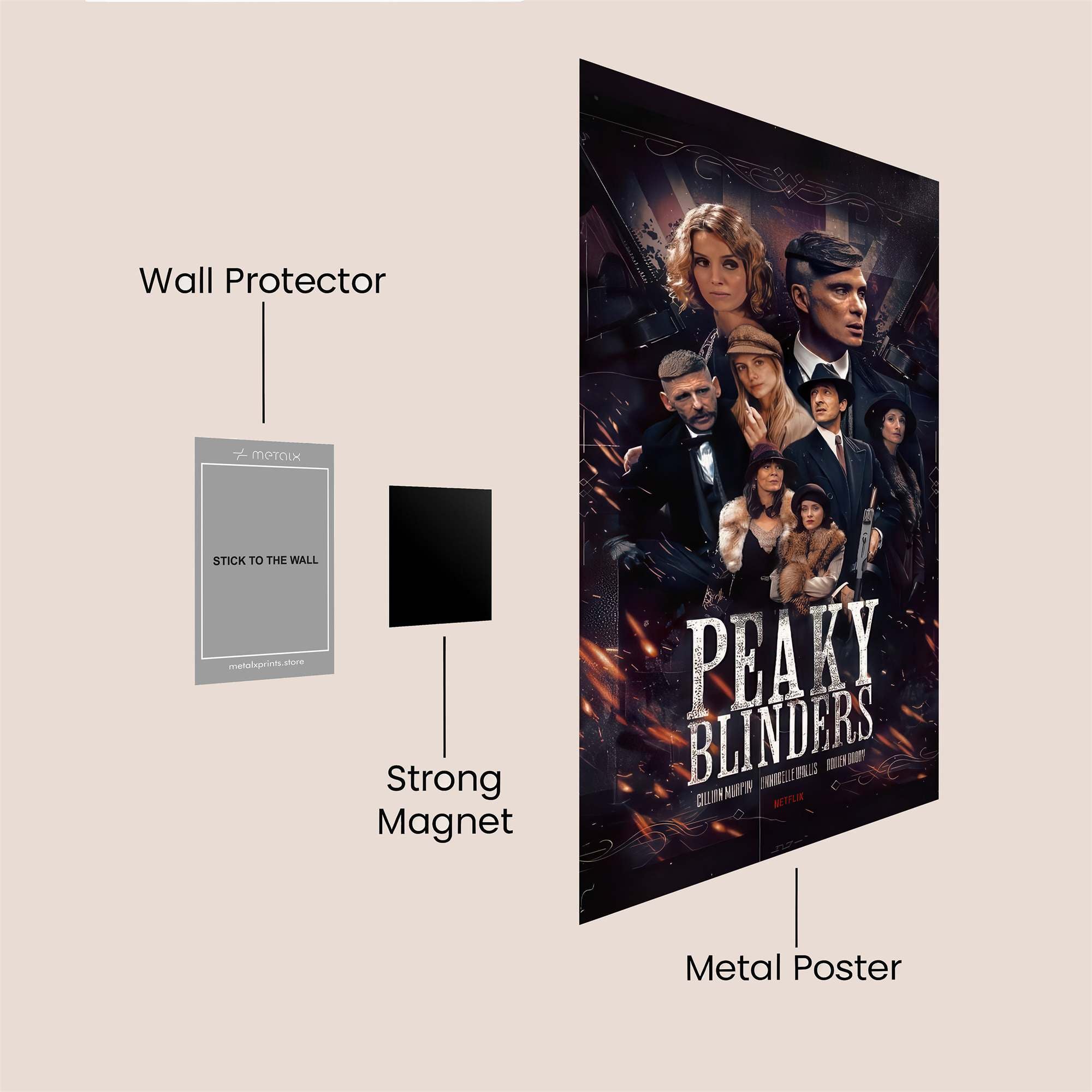 Shelby Saga Safe Wall Magnetic / M