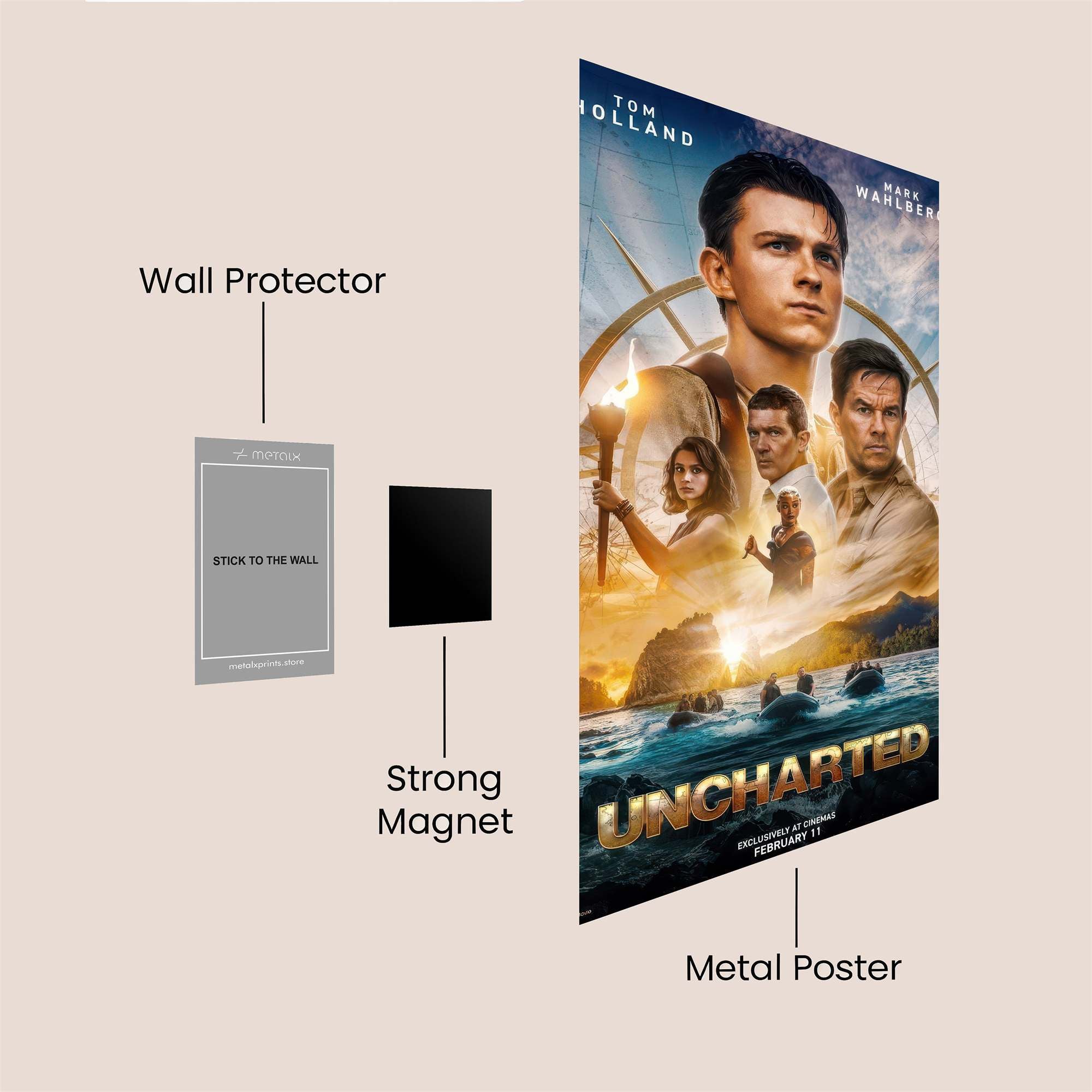 Drake's Adventure Safe Wall Magnetic / M