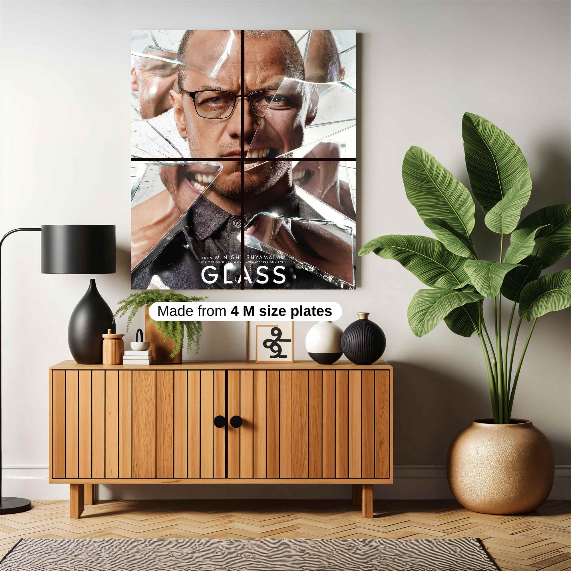 Glass Shattered Safe Wall Magnetic / M