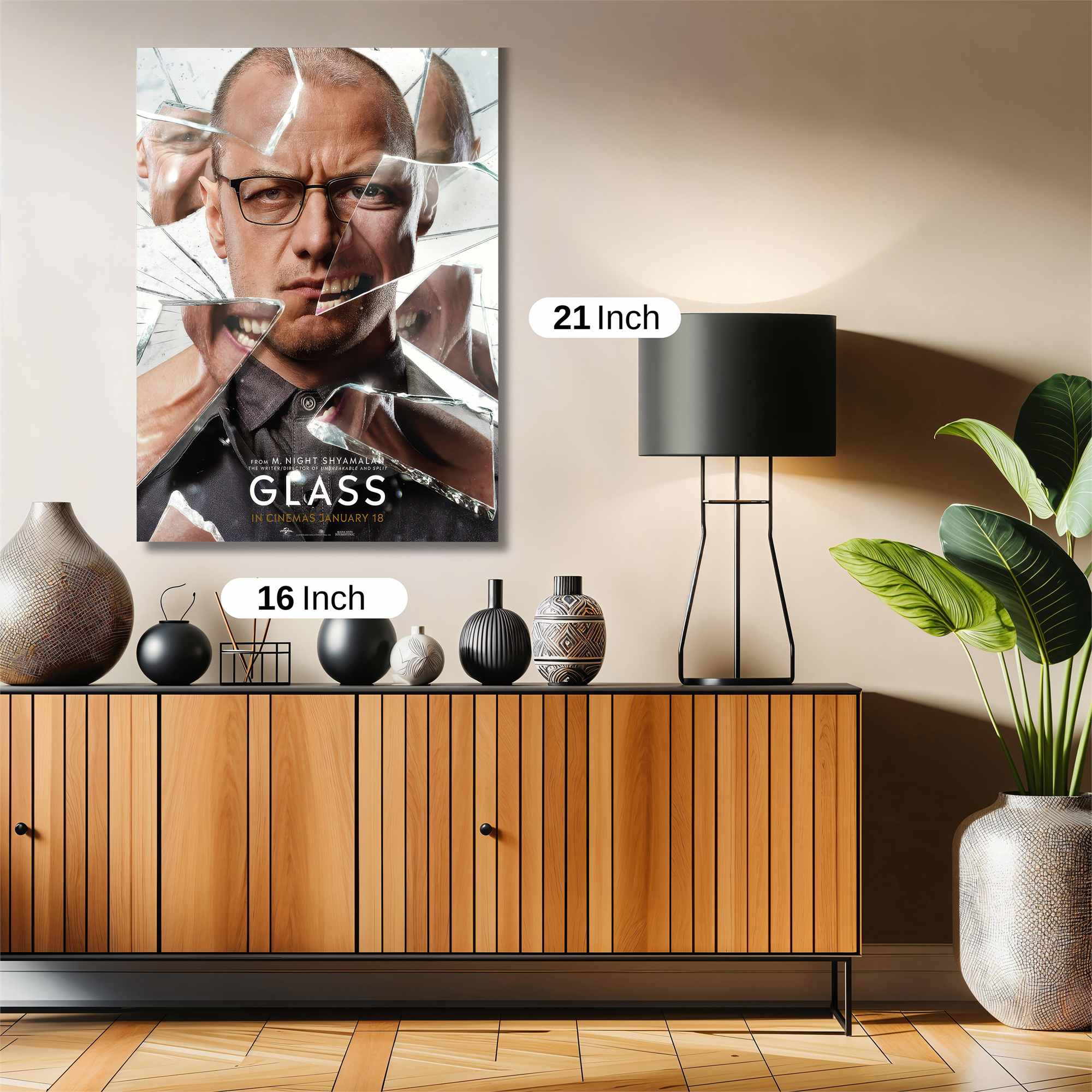 Glass Shattered Safe Wall Magnetic / M