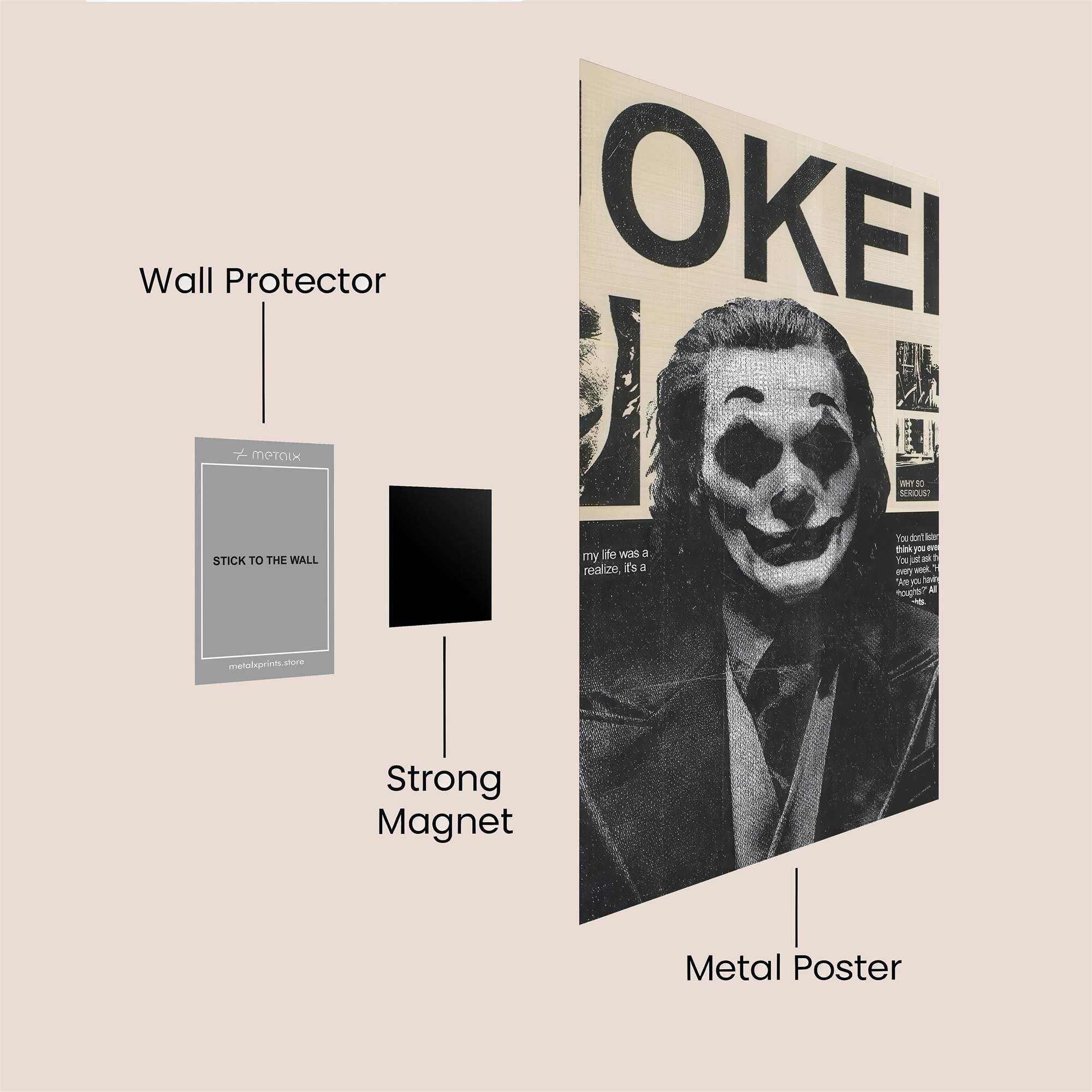 Joker Unhinged Safe Wall Magnetic / M