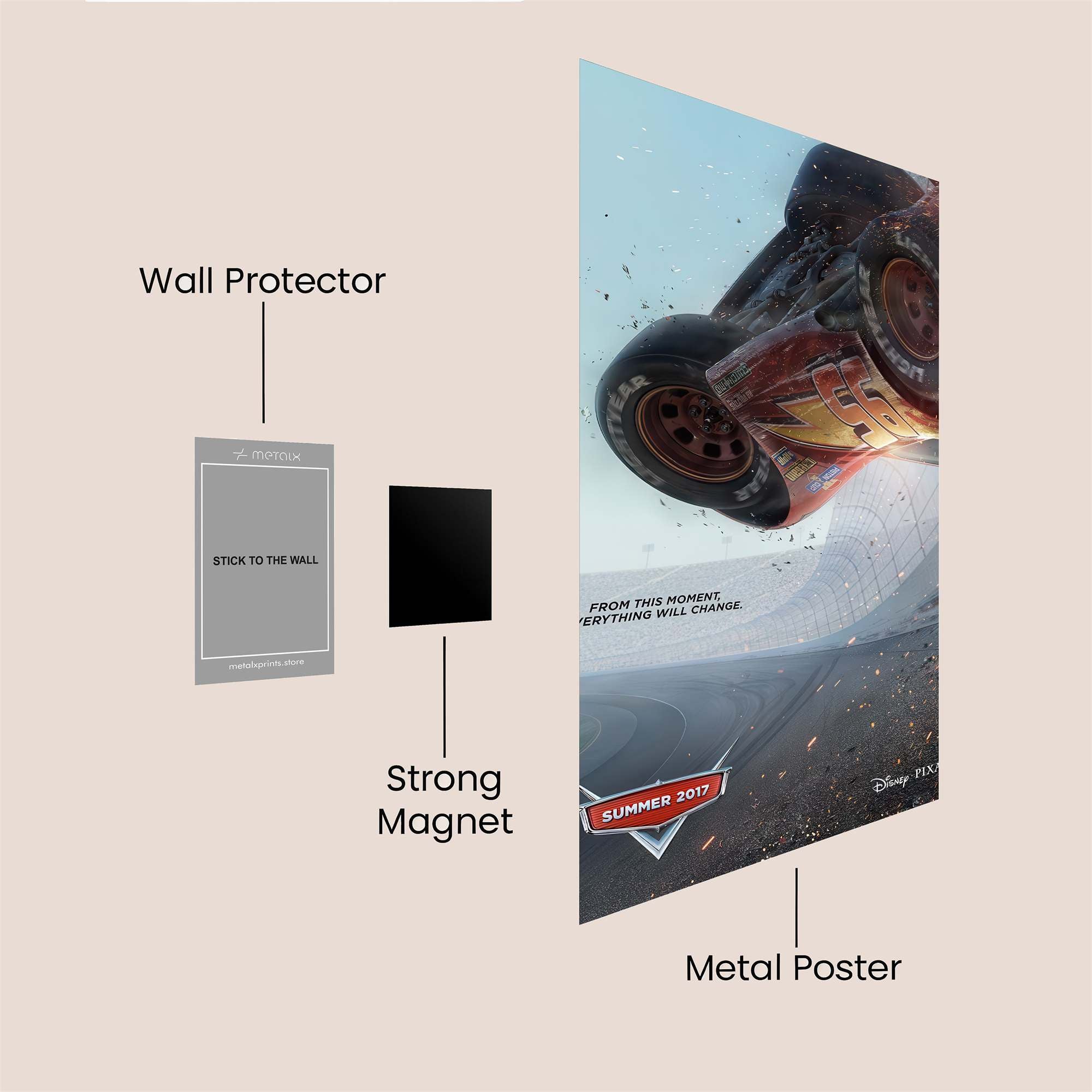 Lightning Tumble Safe Wall Magnetic / M