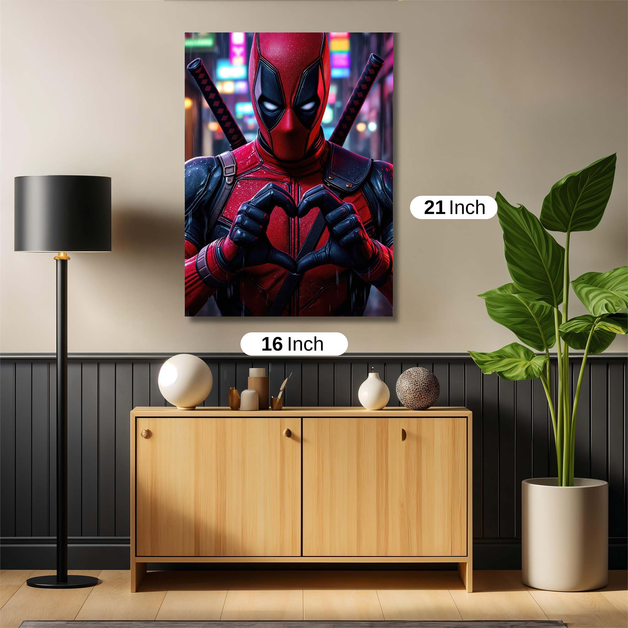 Deadpool Affectionate Safe Wall Magnetic / M