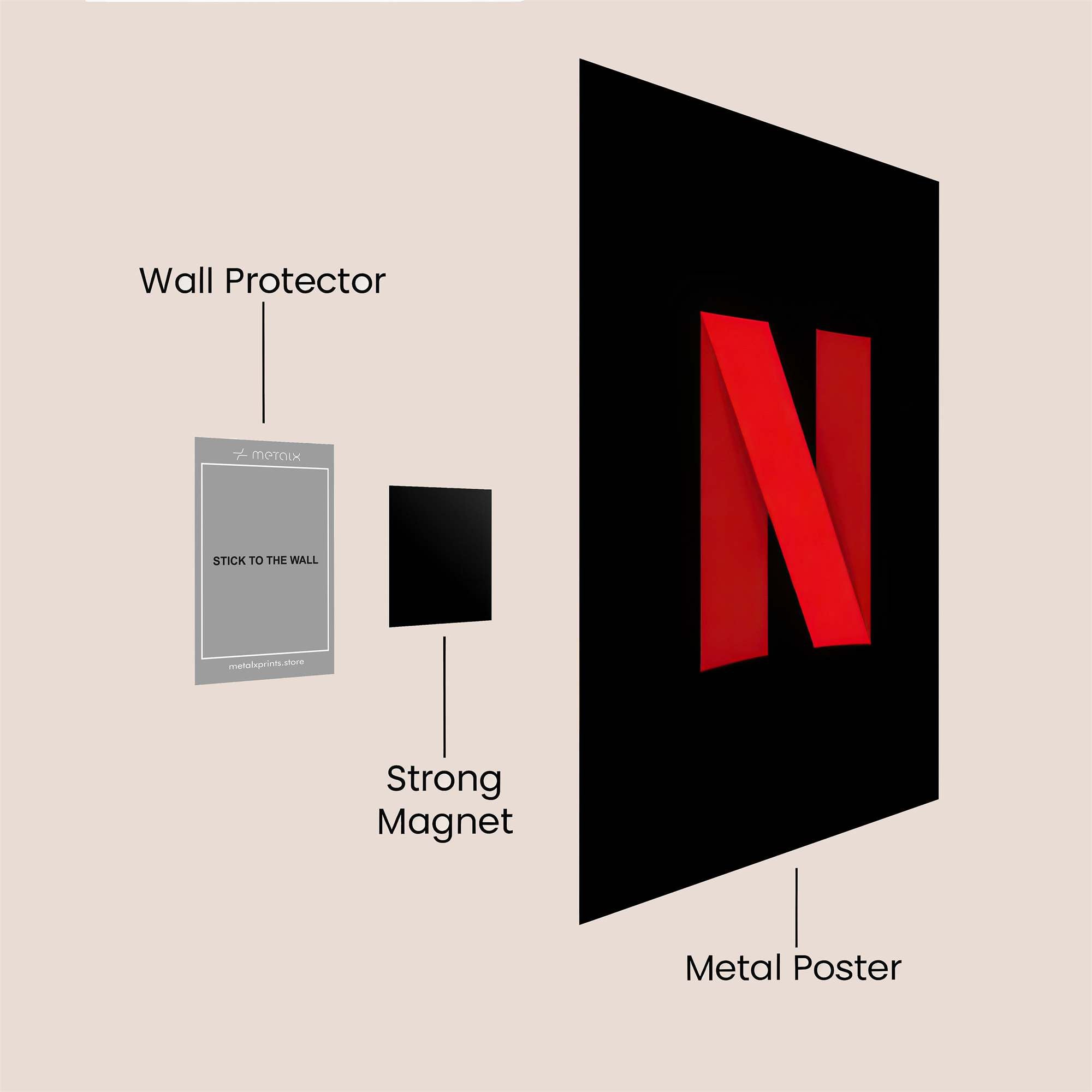 Netflix Enigma Safe Wall Magnetic / M