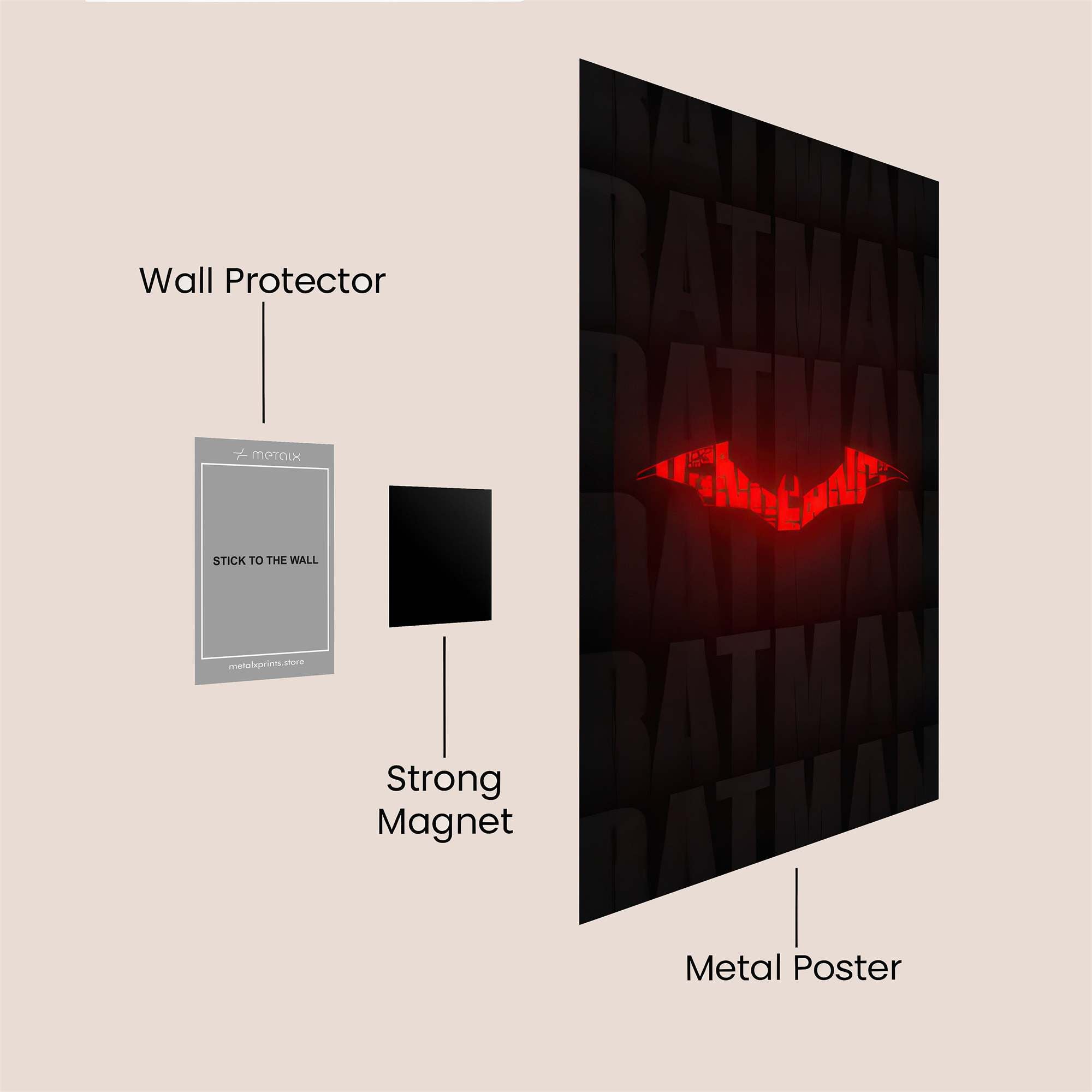 Batman Eerie Safe Wall Magnetic / M