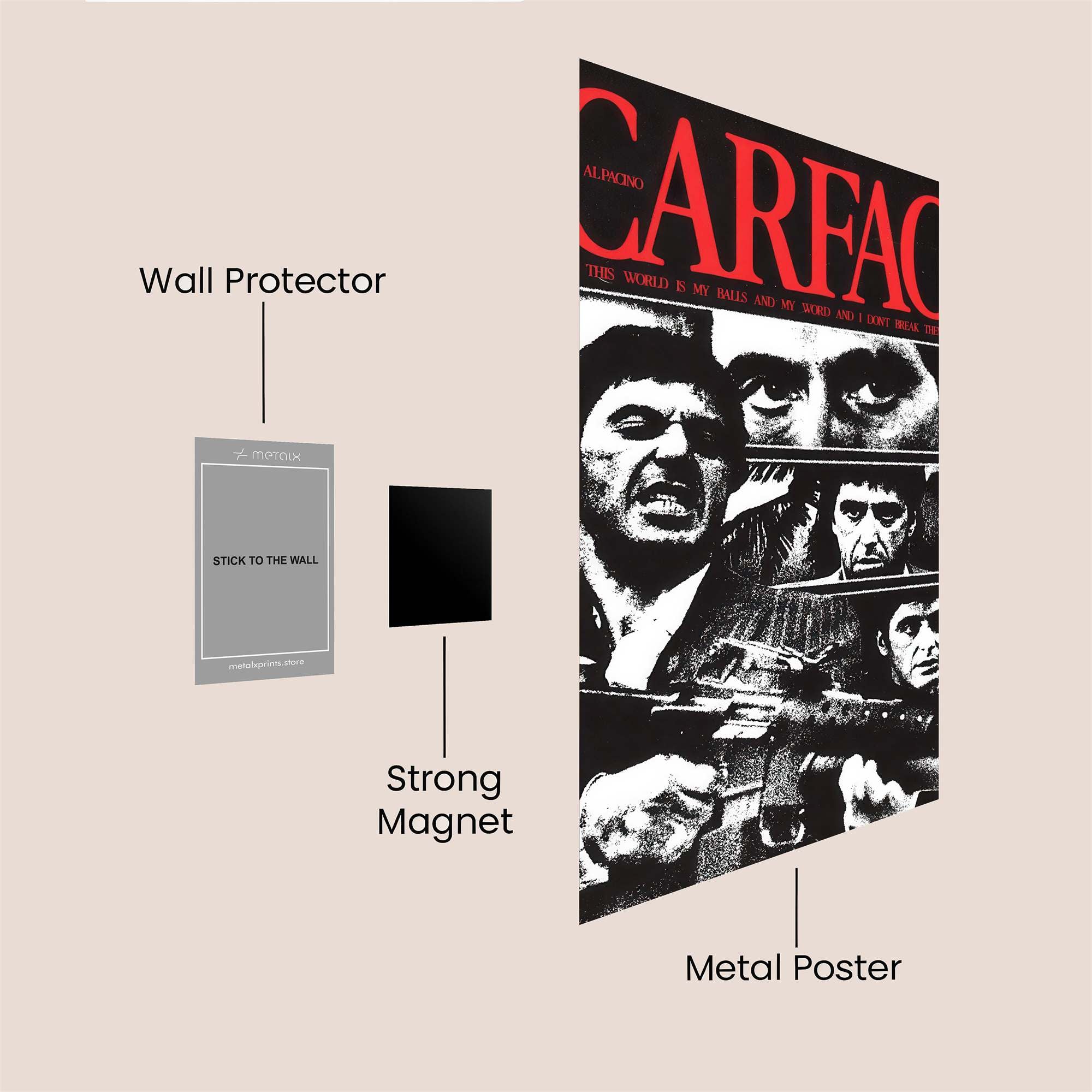 Scarface Intense Safe Wall Magnetic / M