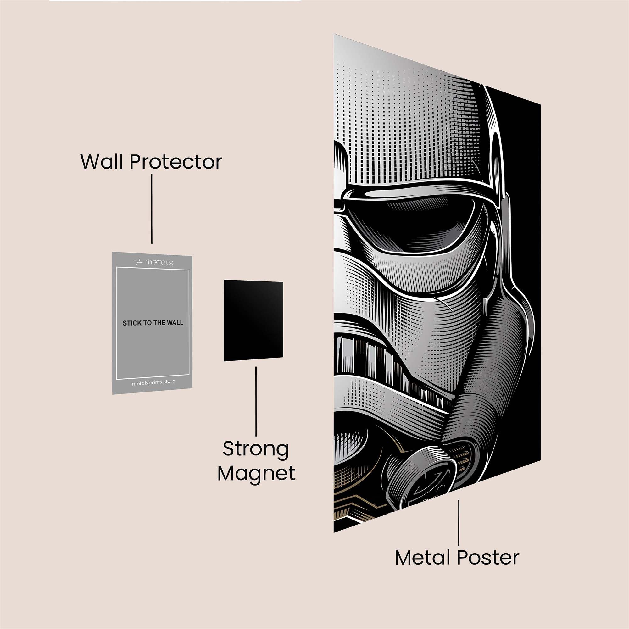 Trooper Gloom Safe Wall Magnetic / M