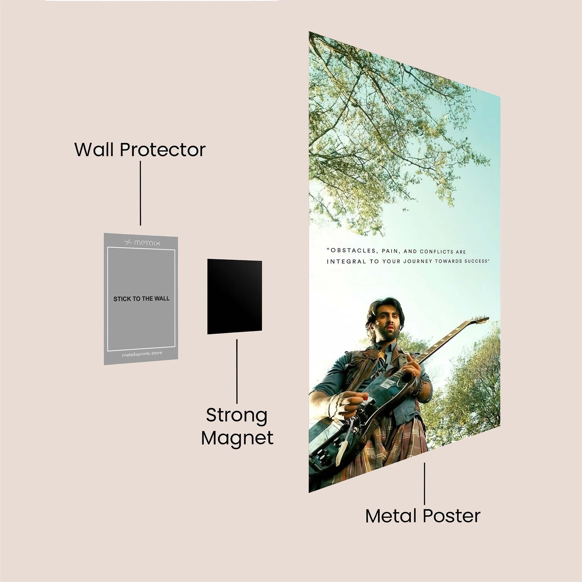 Guitar Serenity Safe Wall Magnetic / M