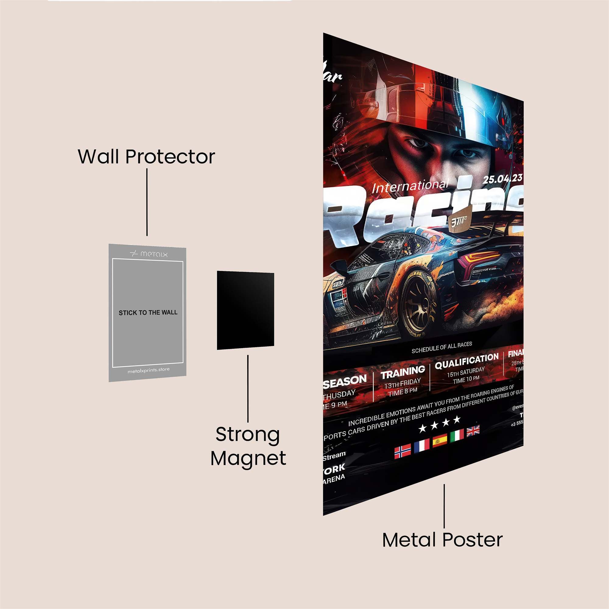 Speed Thrill Safe Wall Magnetic / M