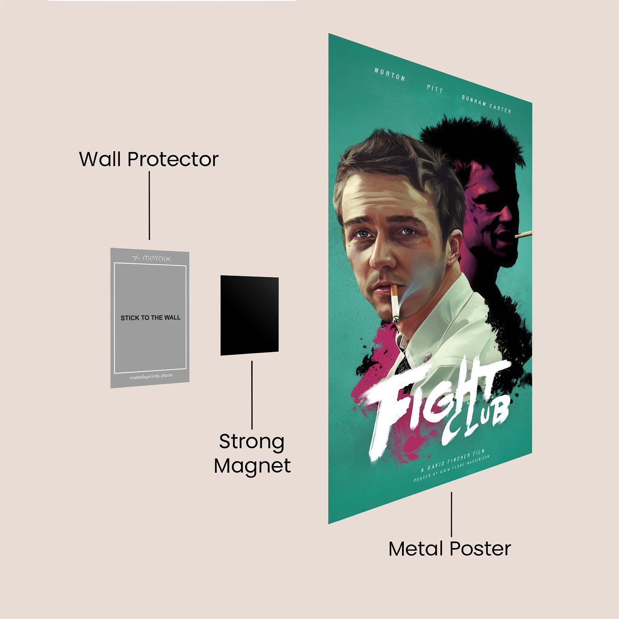 Fight Rebellious Safe Wall Magnetic / M