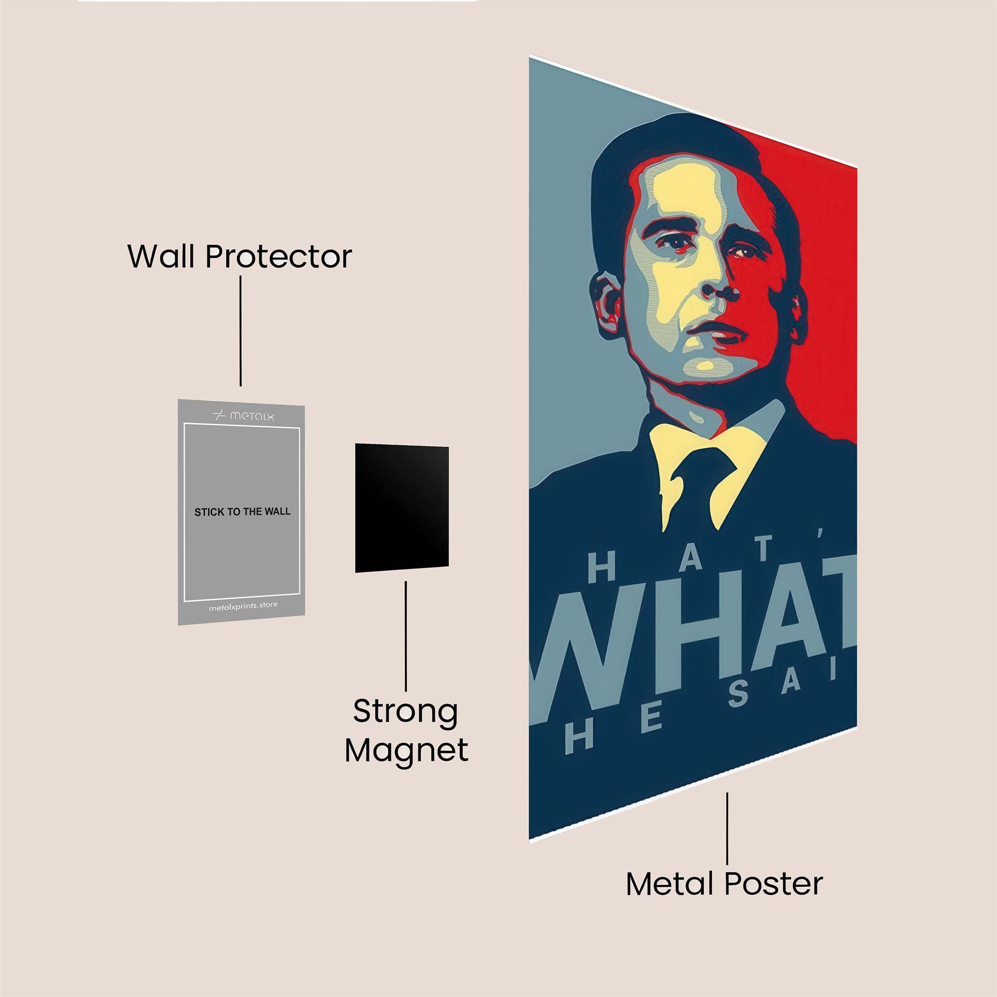 Scott Humor Safe Wall Magnetic / M
