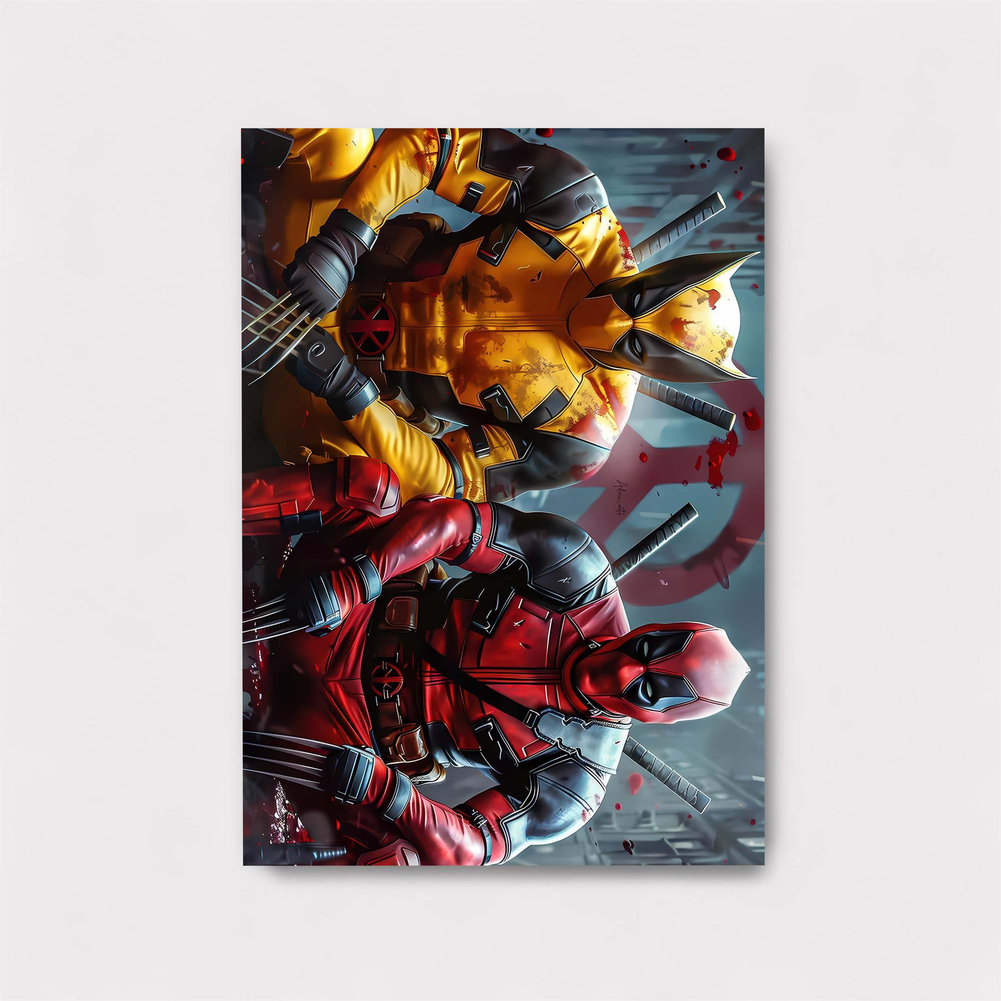 WolverineDeadpool Frenzy Safe Wall Magnetic / M