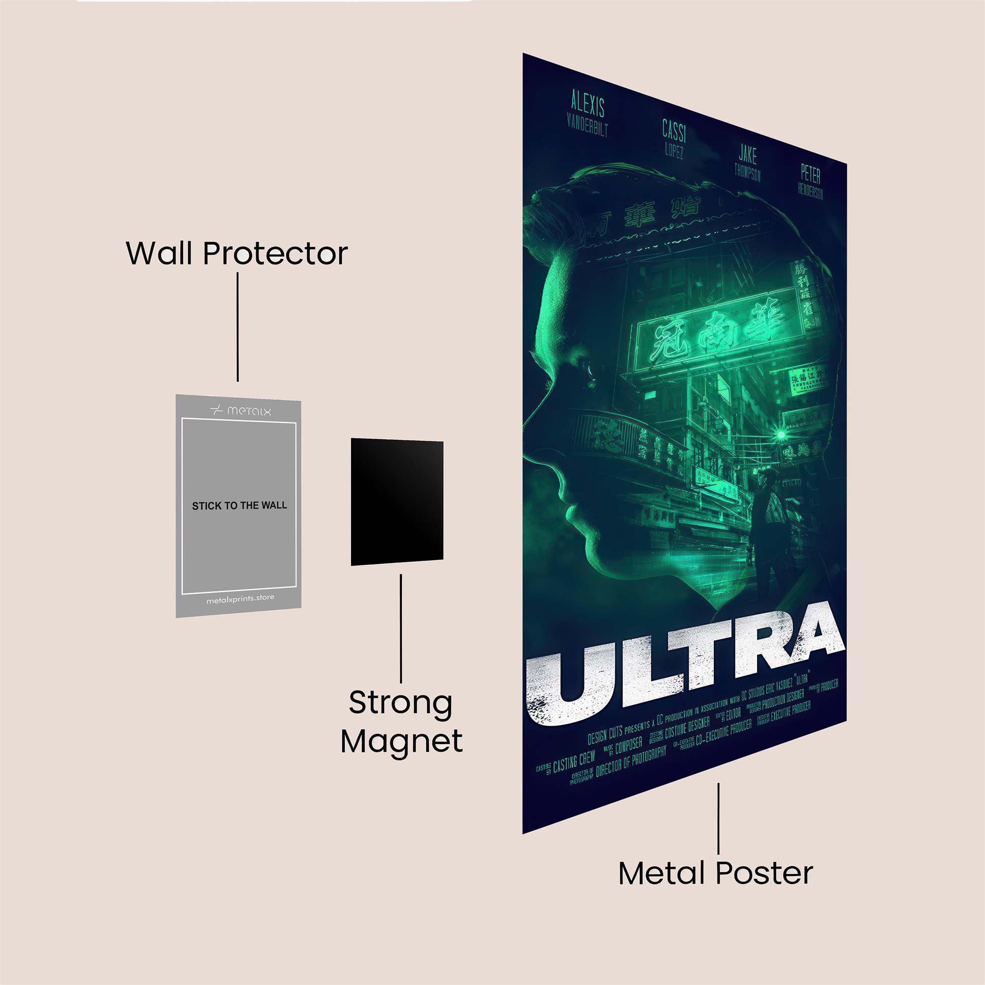 Mind Neon Safe Wall Magnetic / M