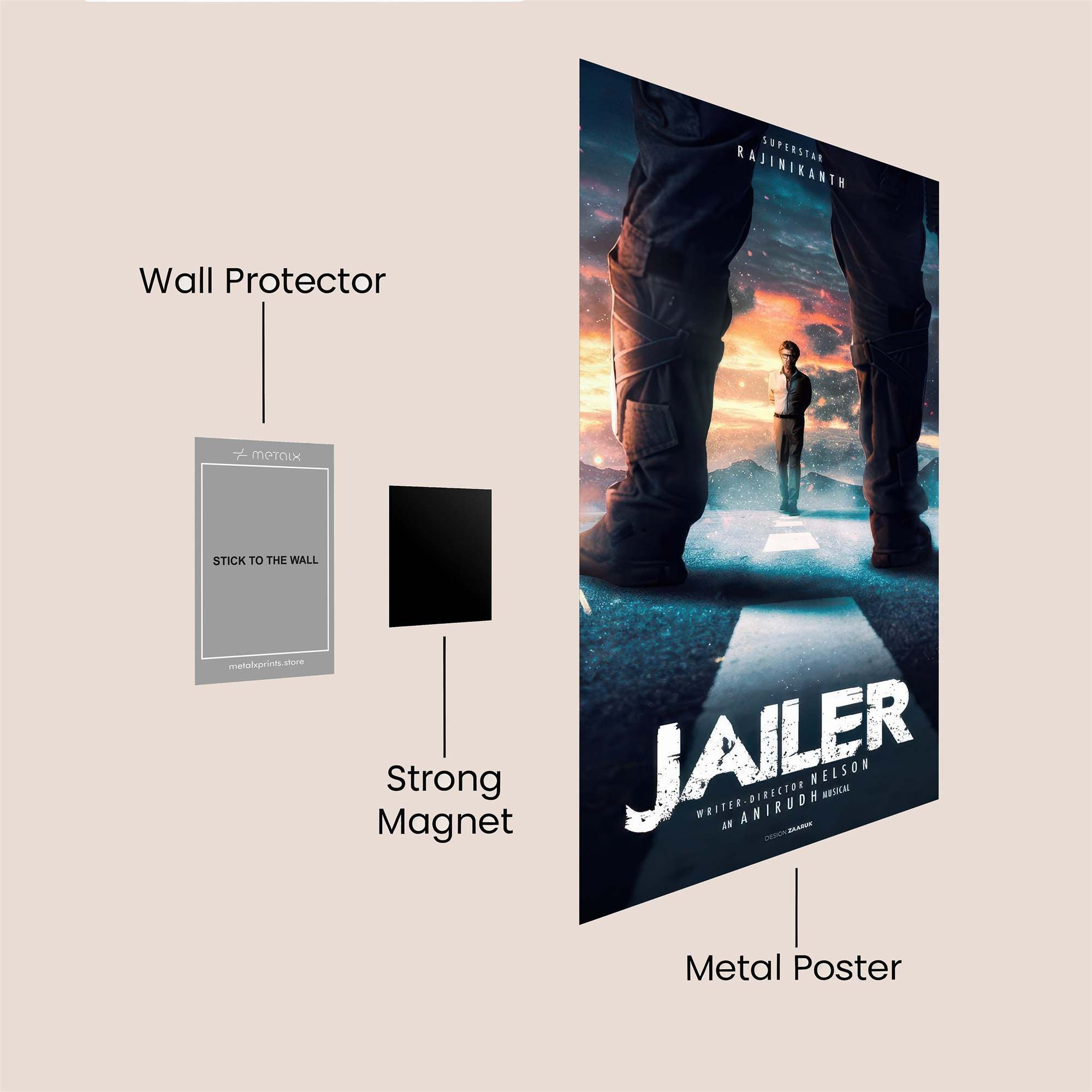 Rajinikanth Resolute Safe Wall Magnetic / M