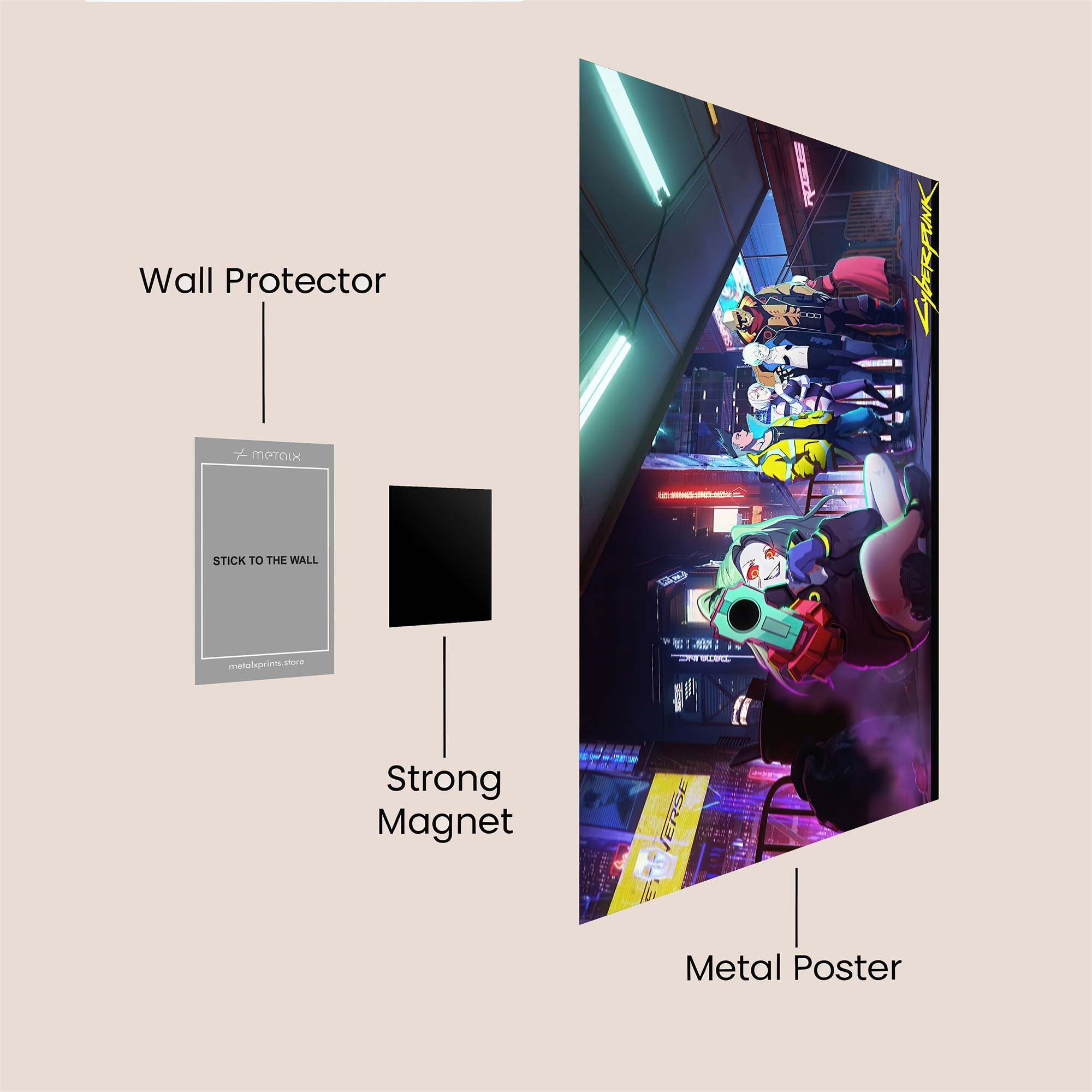 Cyberpunk Frenzy Safe Wall Magnetic / M