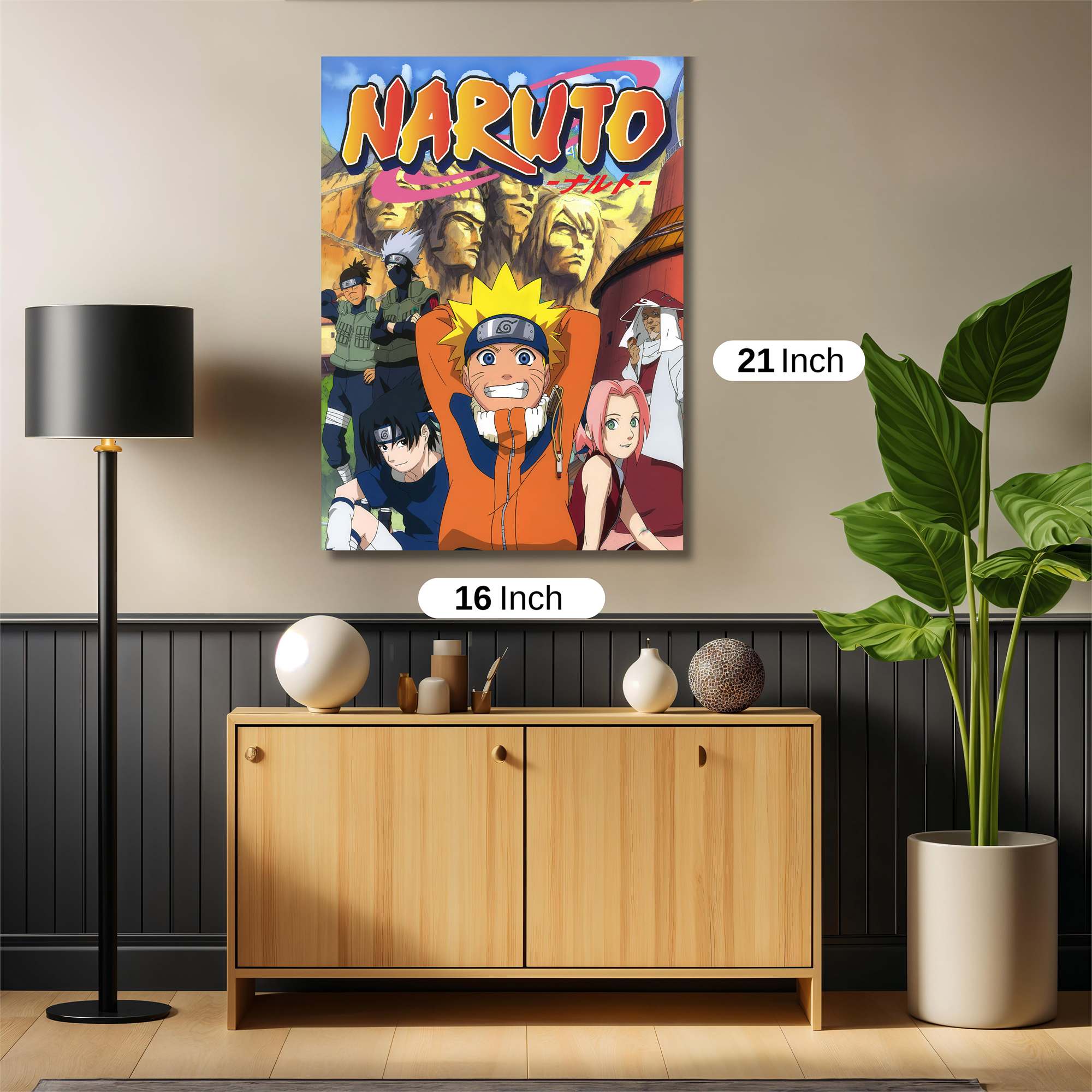 Naruto Spirited Safe Wall Magnetic / M