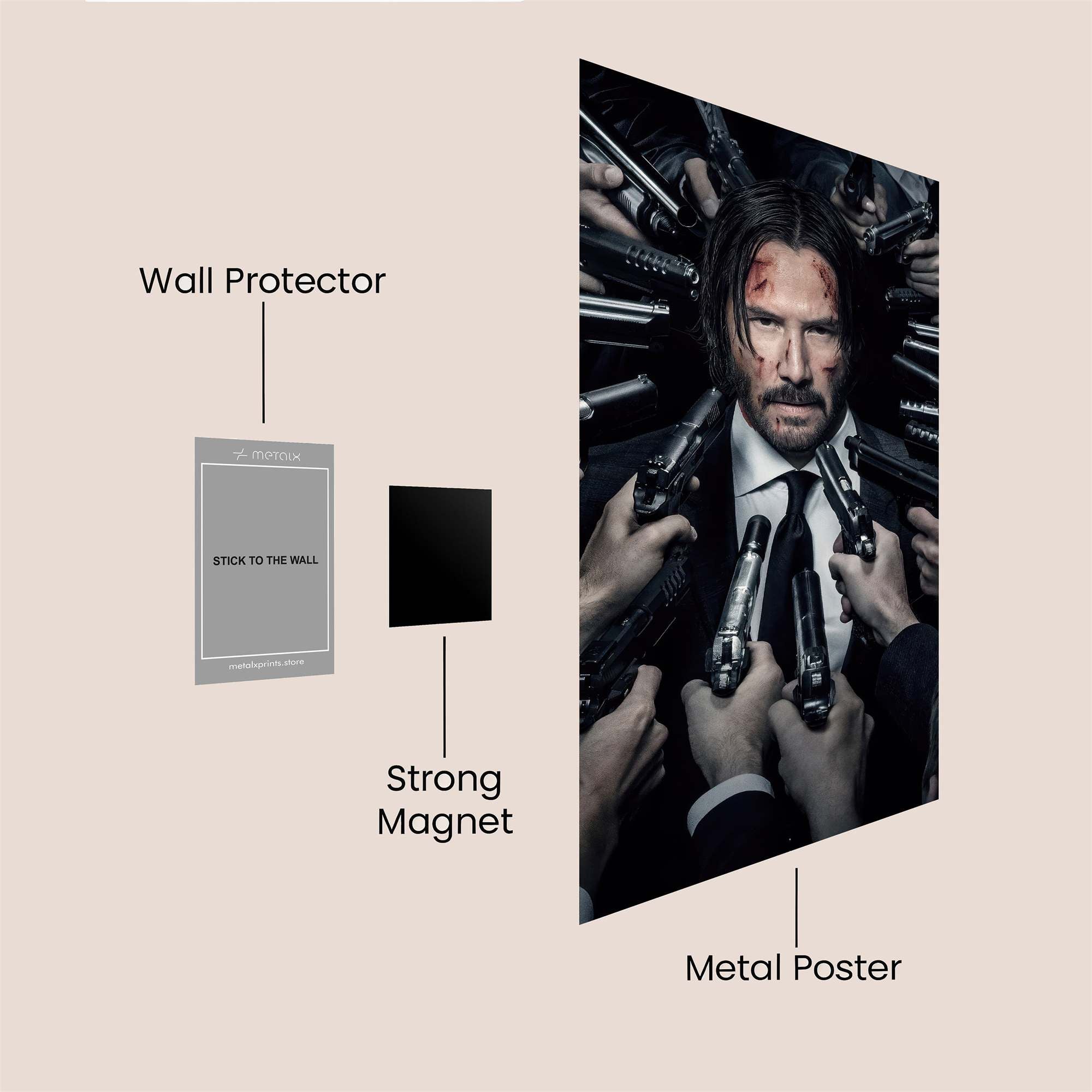 Keanu Tense Safe Wall Magnetic / M