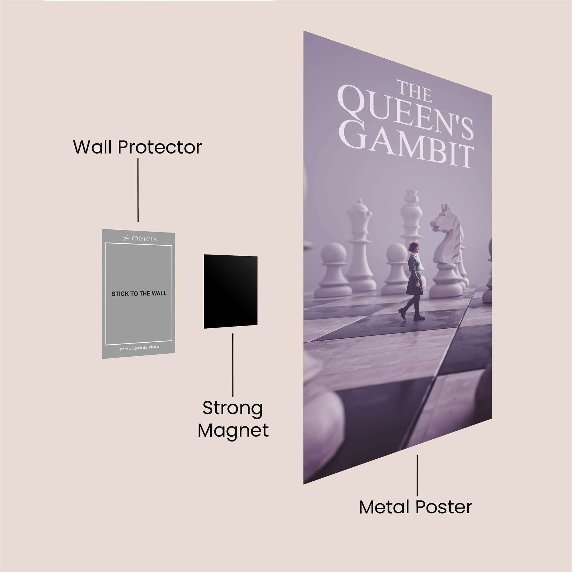 Beth's Gambit Safe Wall Magnetic / M