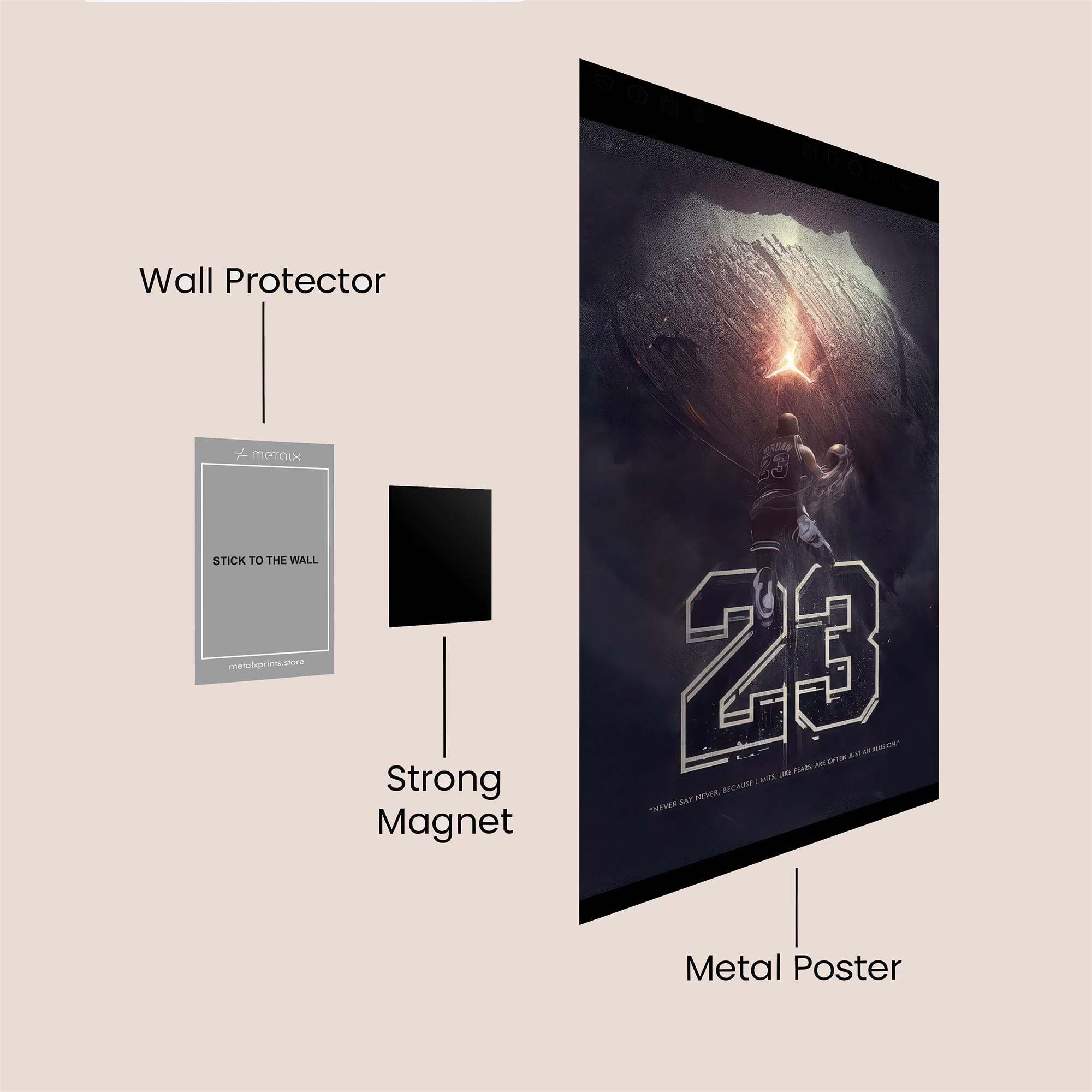 Jordan Ascends Safe Wall Magnetic / M