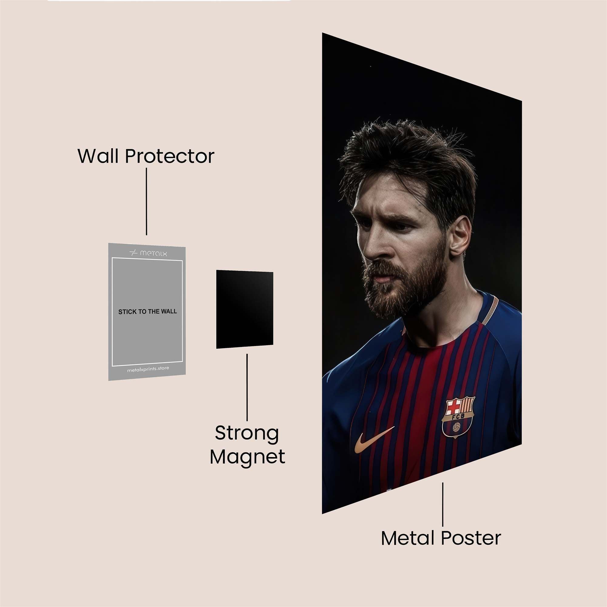 Messi Majestic Safe Wall Magnetic / M