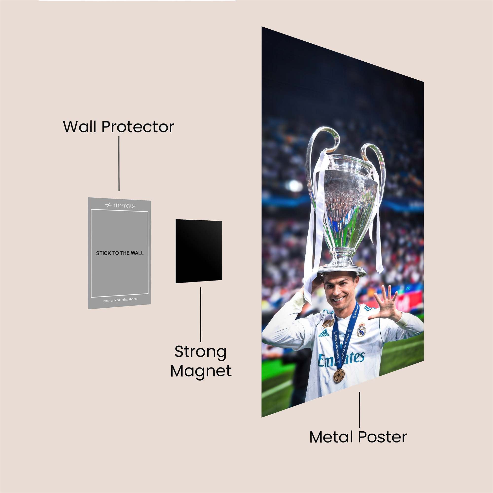 Ronaldo Triumphant Safe Wall Magnetic / M