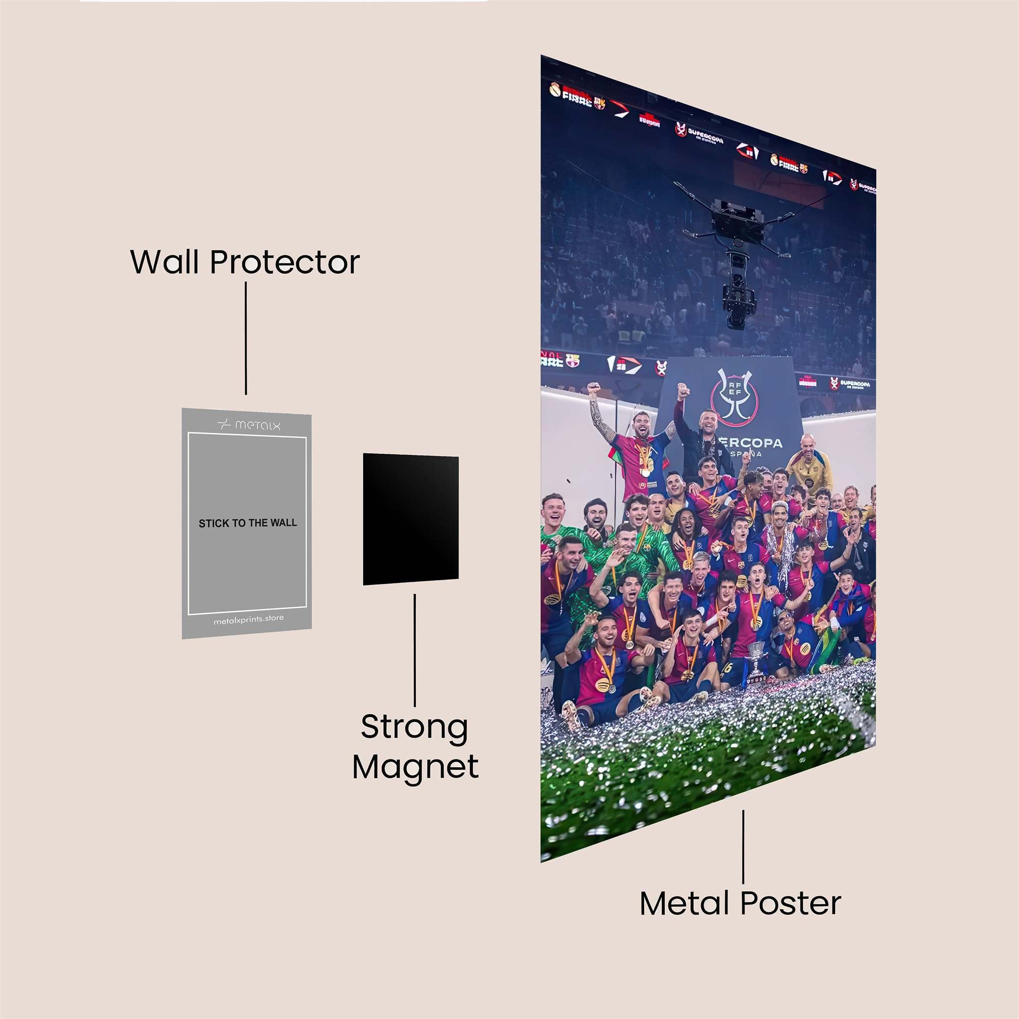 Barcelona Triumphant Safe Wall Magnetic / M