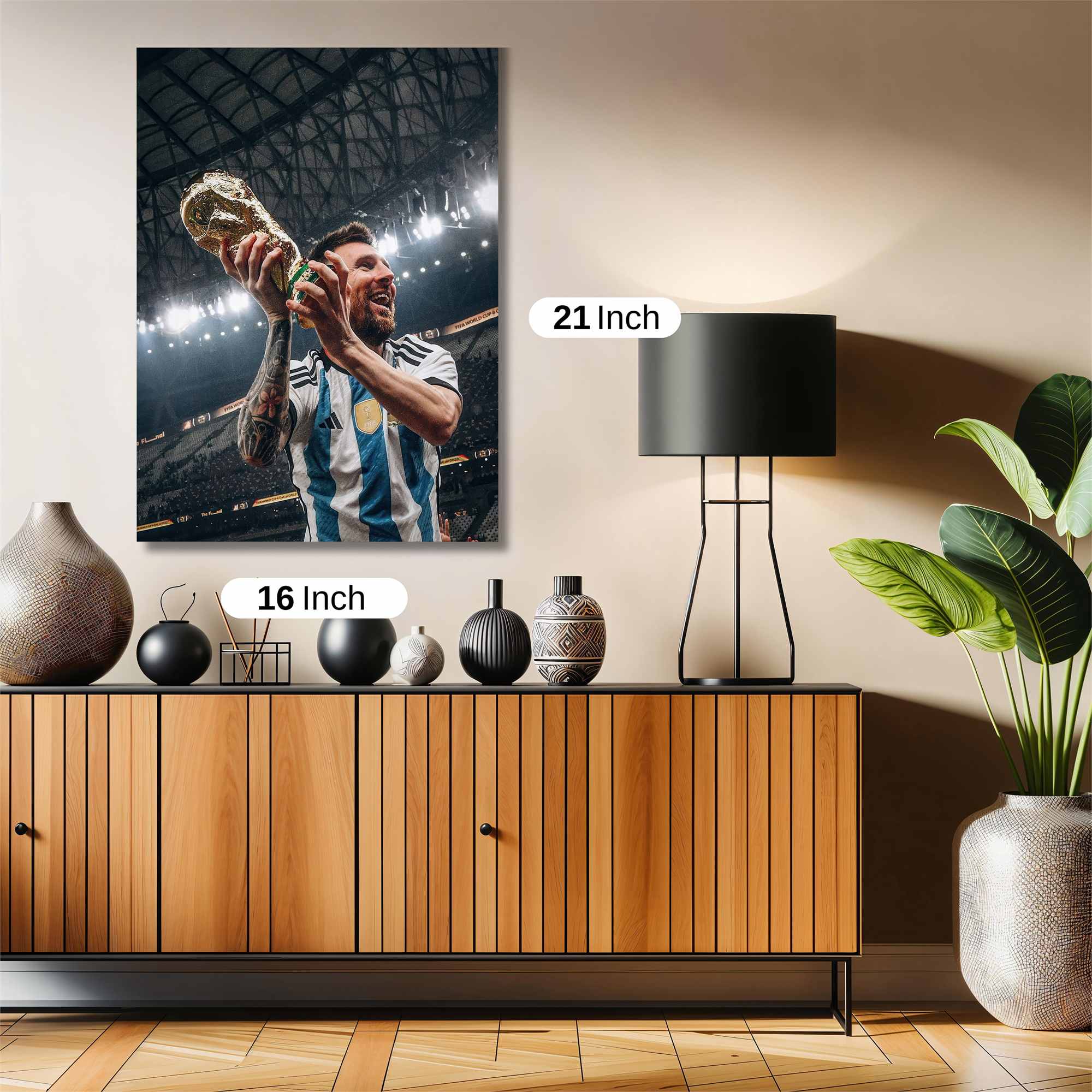 Messi Triumphant Safe Wall Magnetic / M