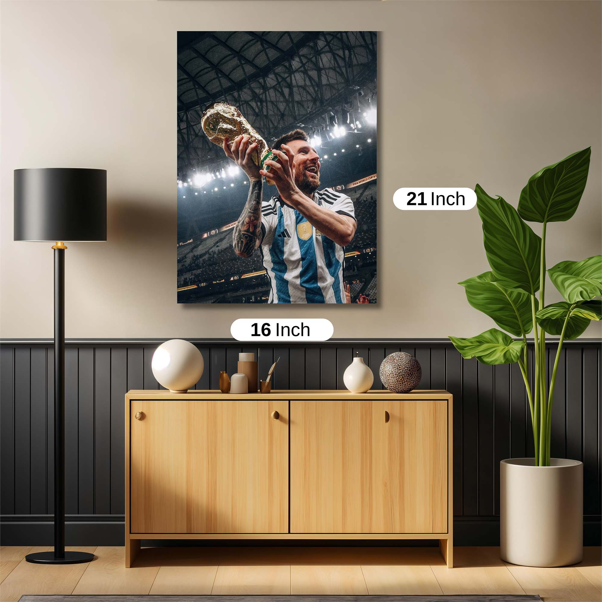 Messi Triumphant Safe Wall Magnetic / M