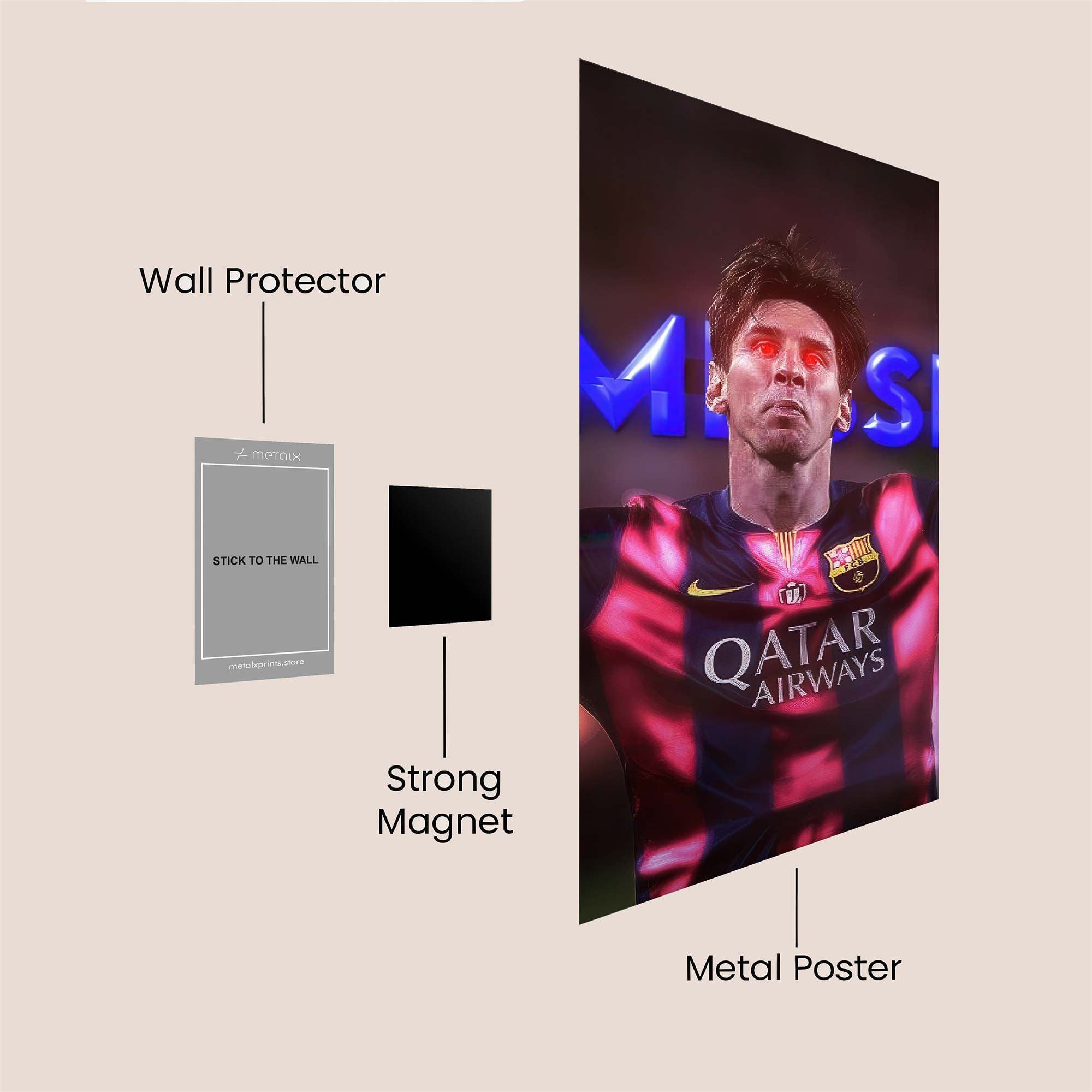 Messi Radiant Safe Wall Magnetic / M