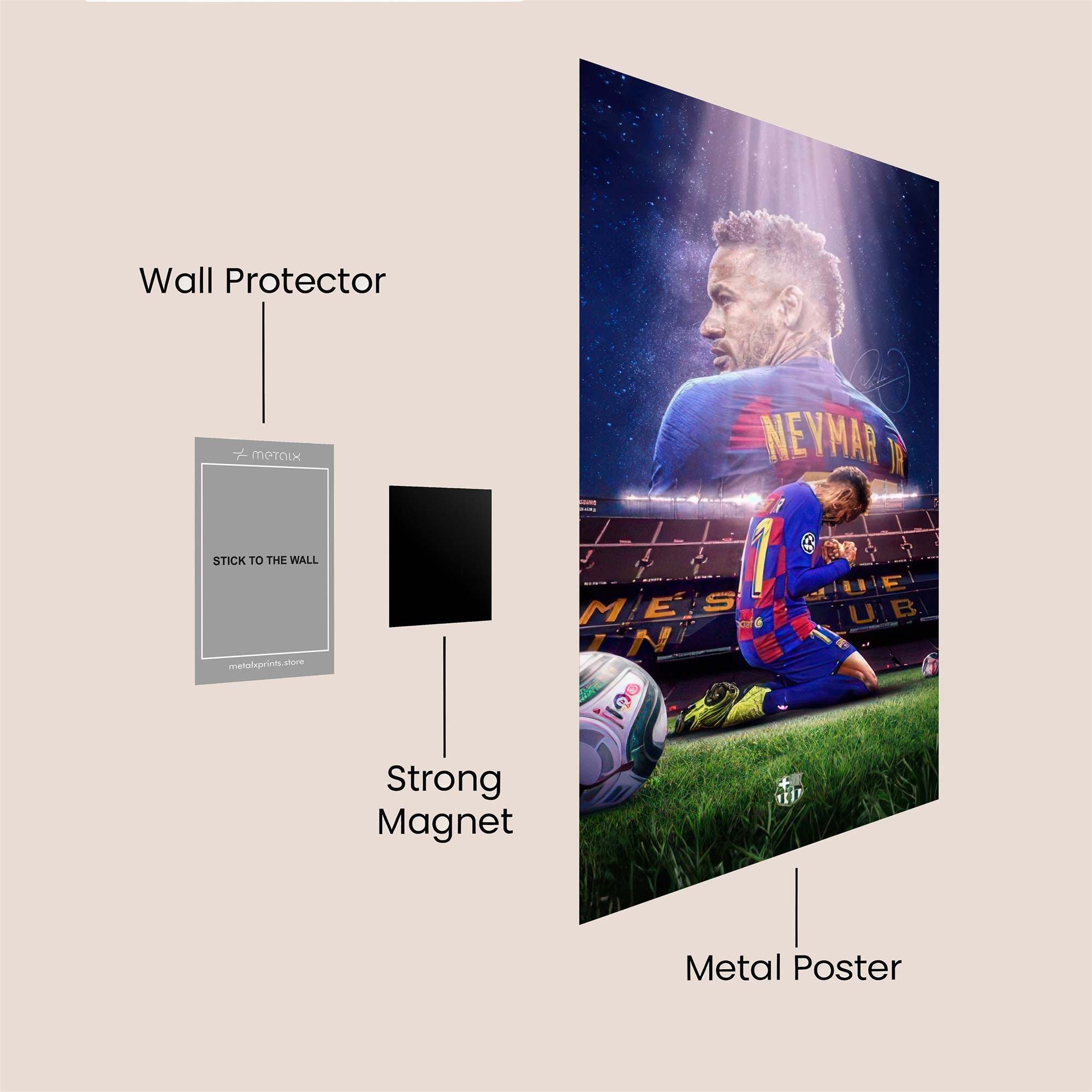 Neymar Radiant Safe Wall Magnetic / M