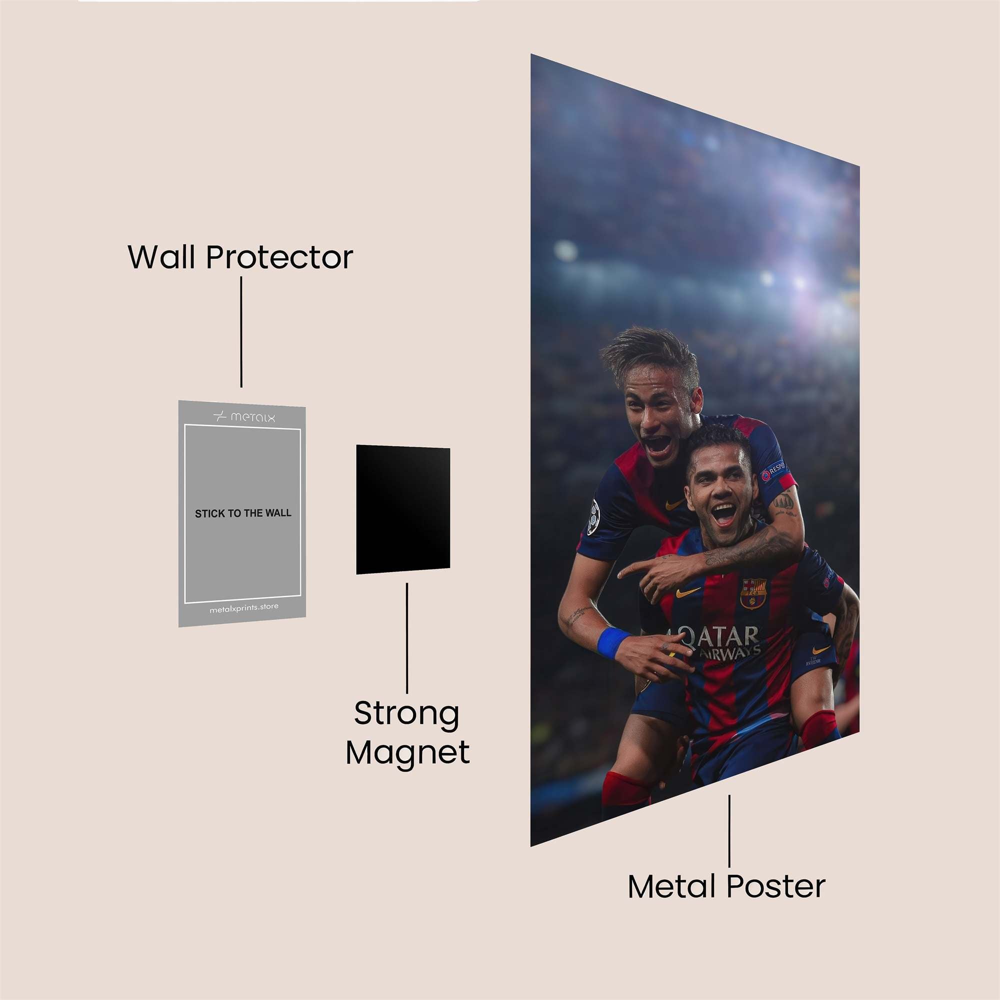 Neymar Ecstasy Safe Wall Magnetic / M