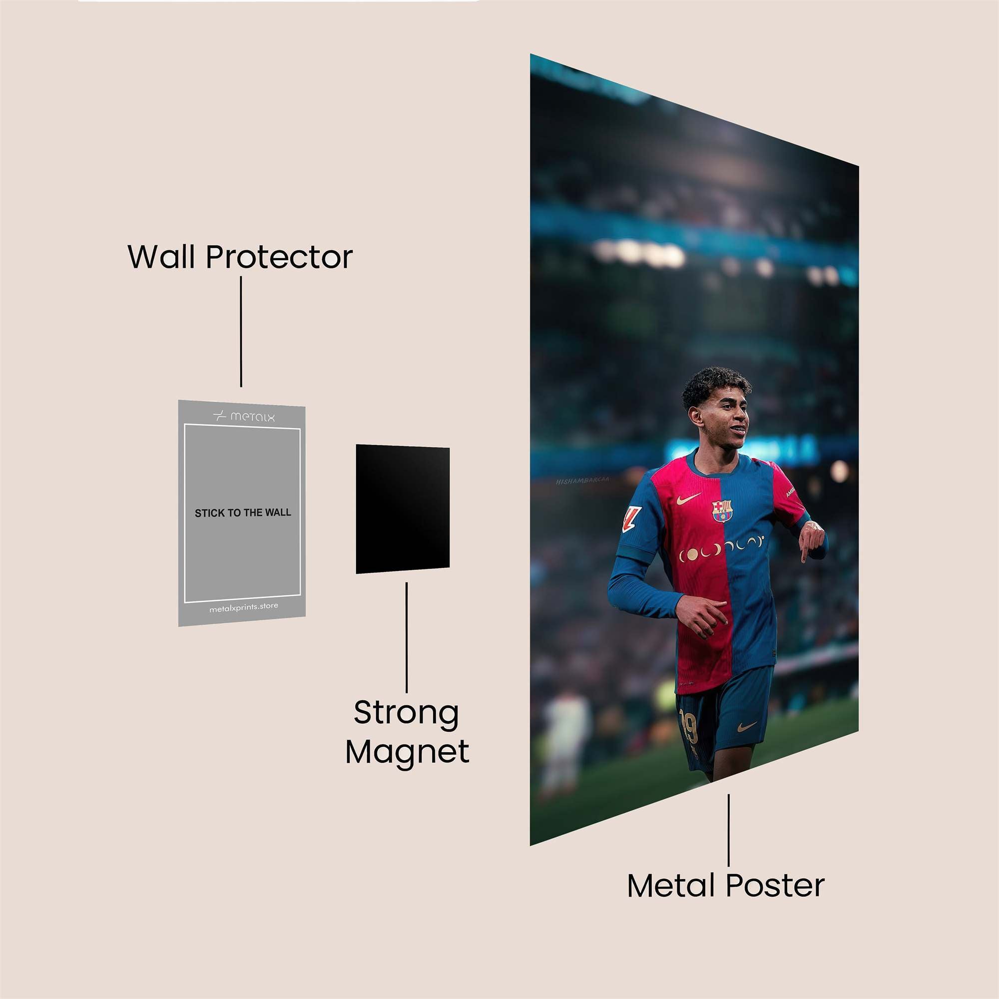 Messi Radiant Safe Wall Magnetic / M