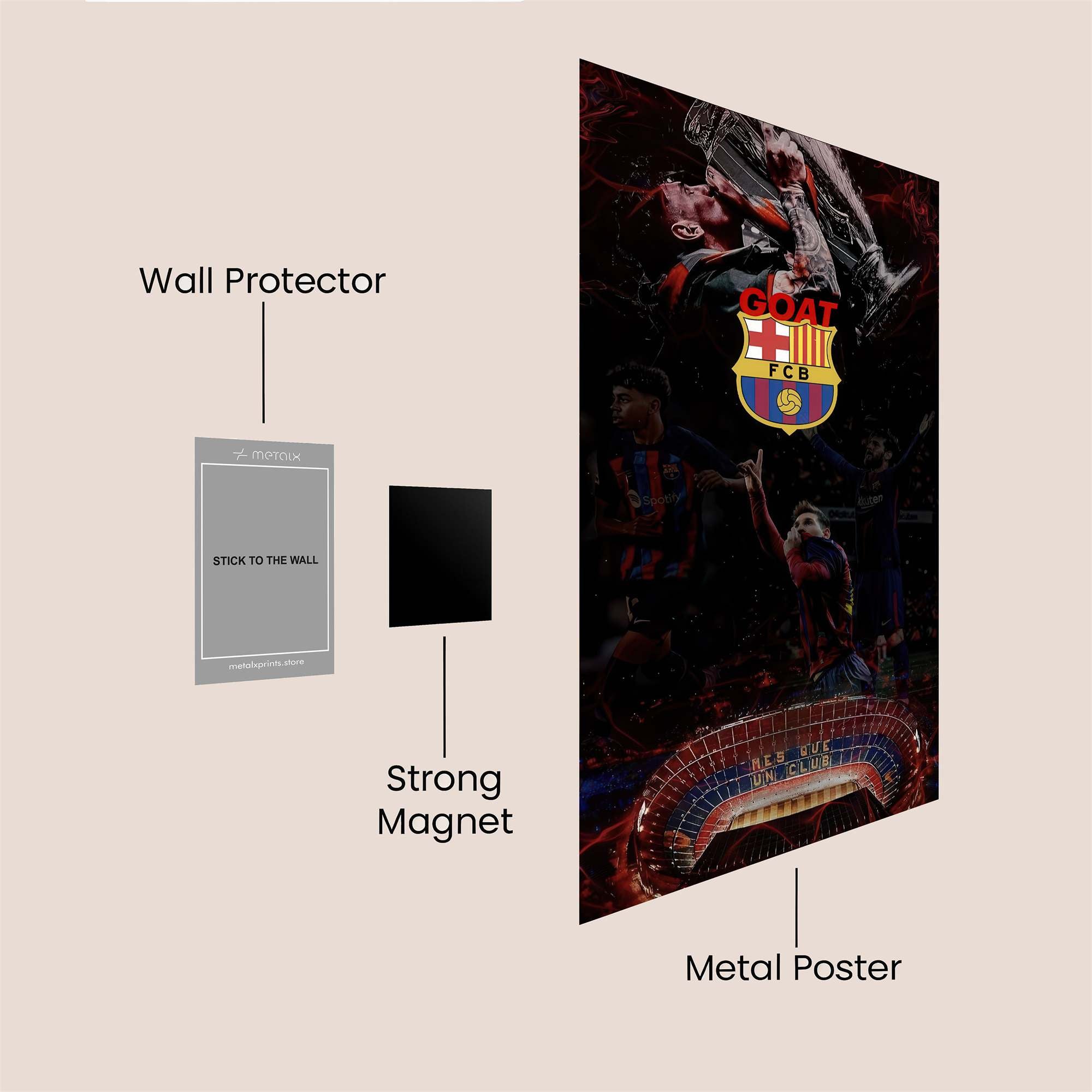 Messi Majestic Safe Wall Magnetic / M
