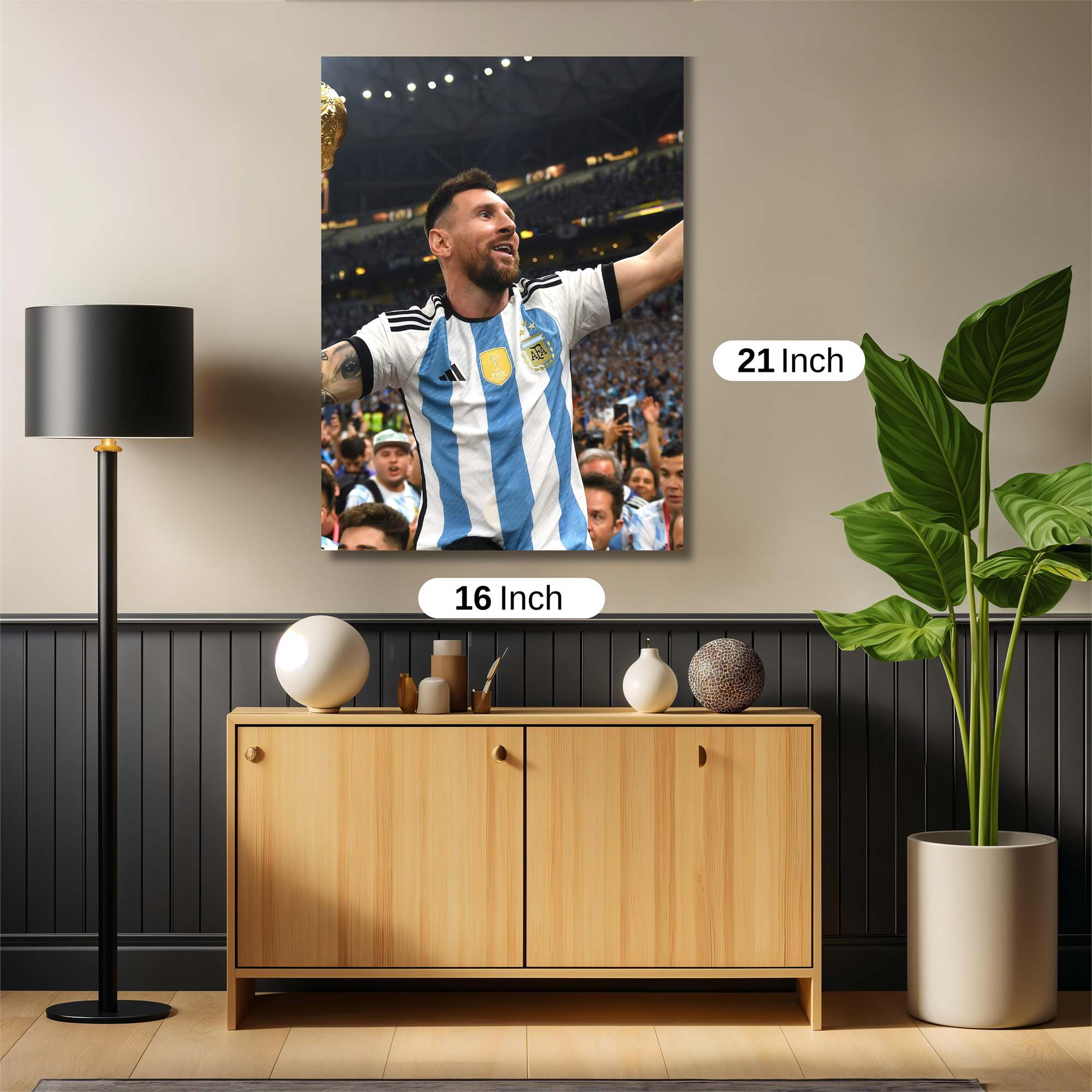 Messi Triumphant Safe Wall Magnetic / M