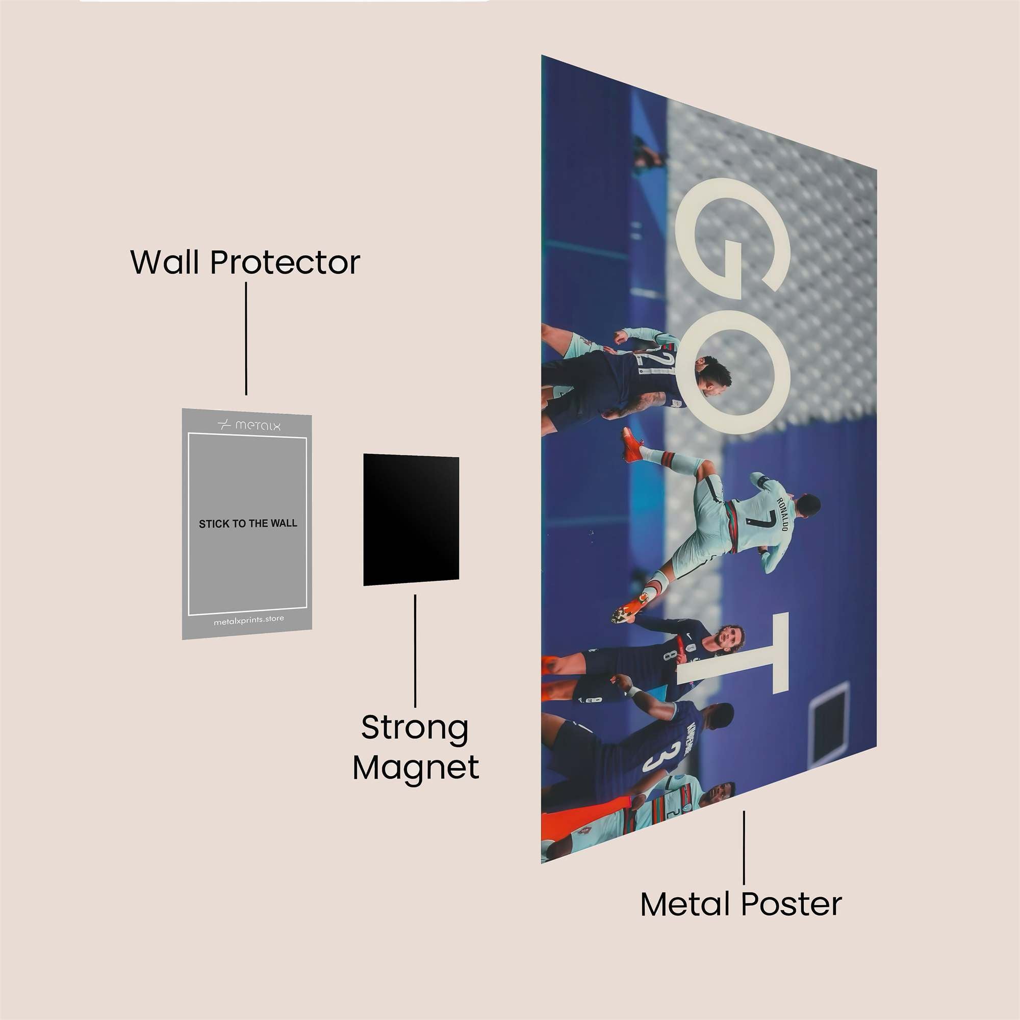 Ronaldo Dynamic Safe Wall Magnetic / M