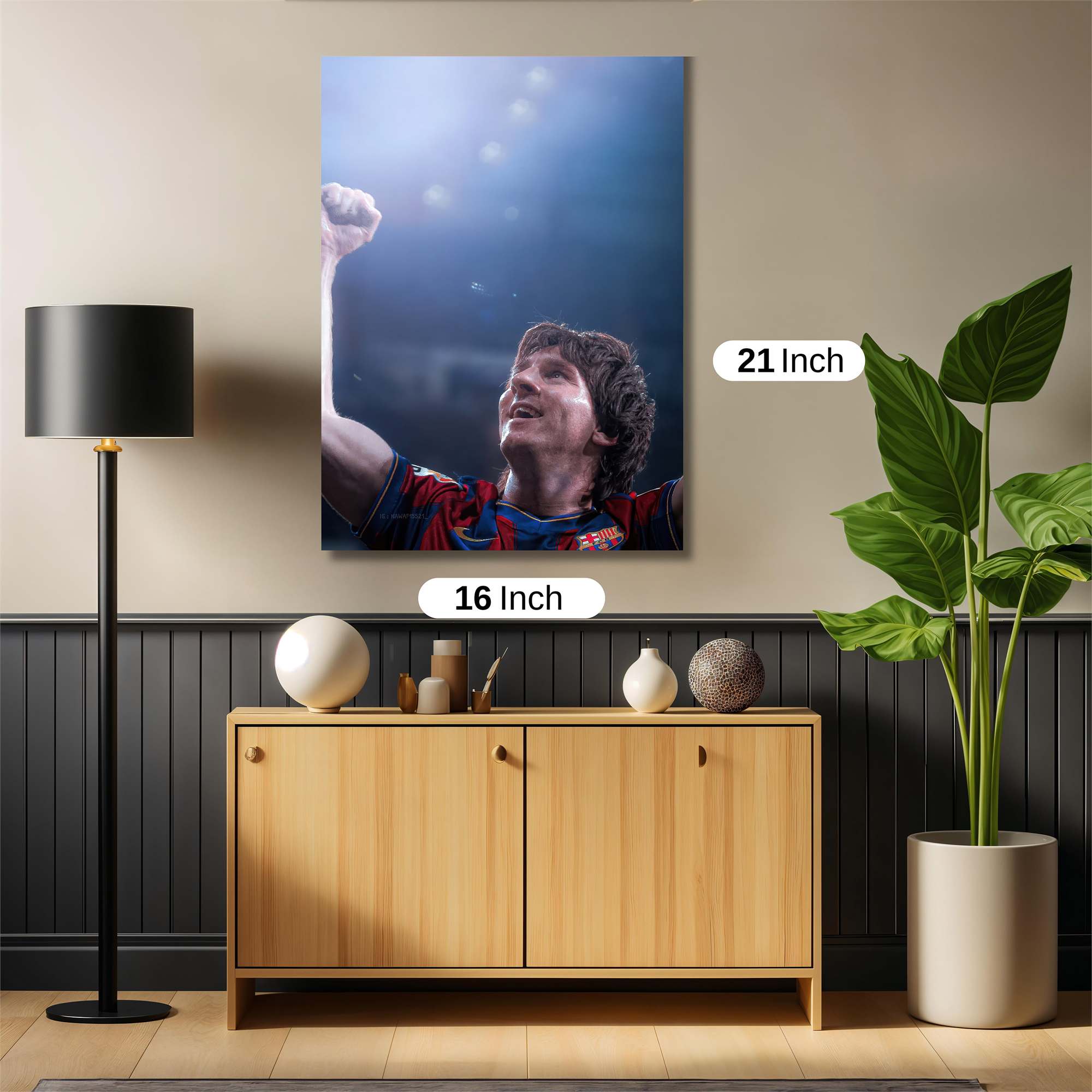 Messi Triumphant Safe Wall Magnetic / M
