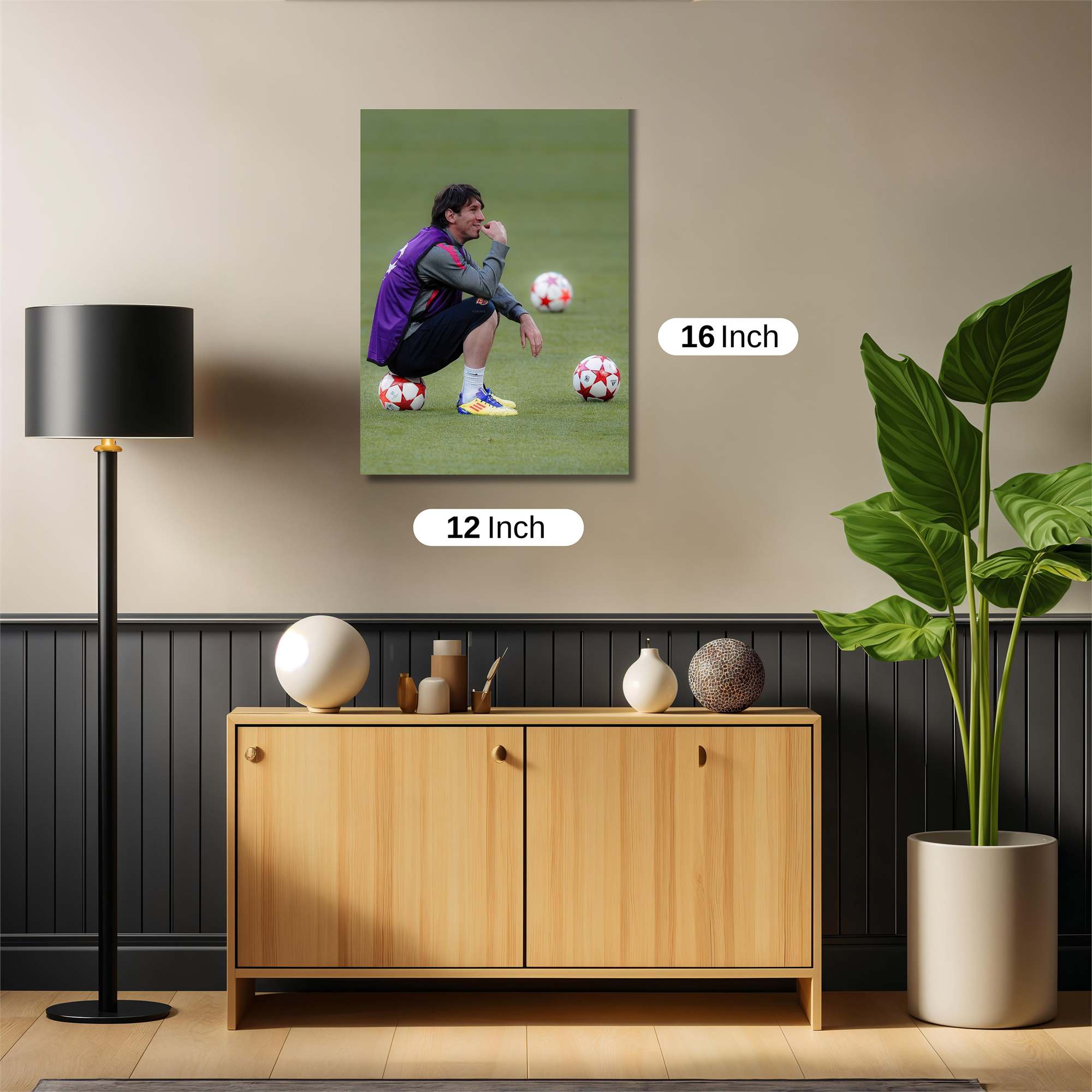 Messi Pensive Safe Wall Magnetic / M