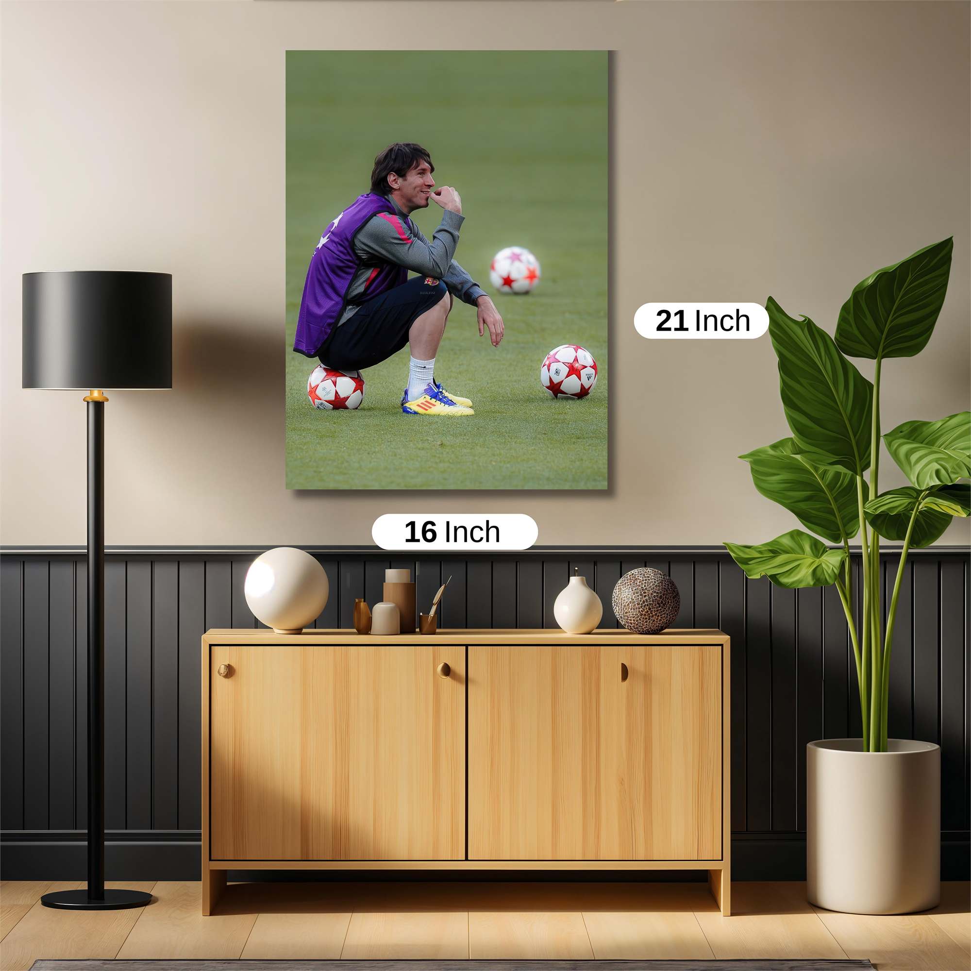 Messi Pensive Safe Wall Magnetic / M