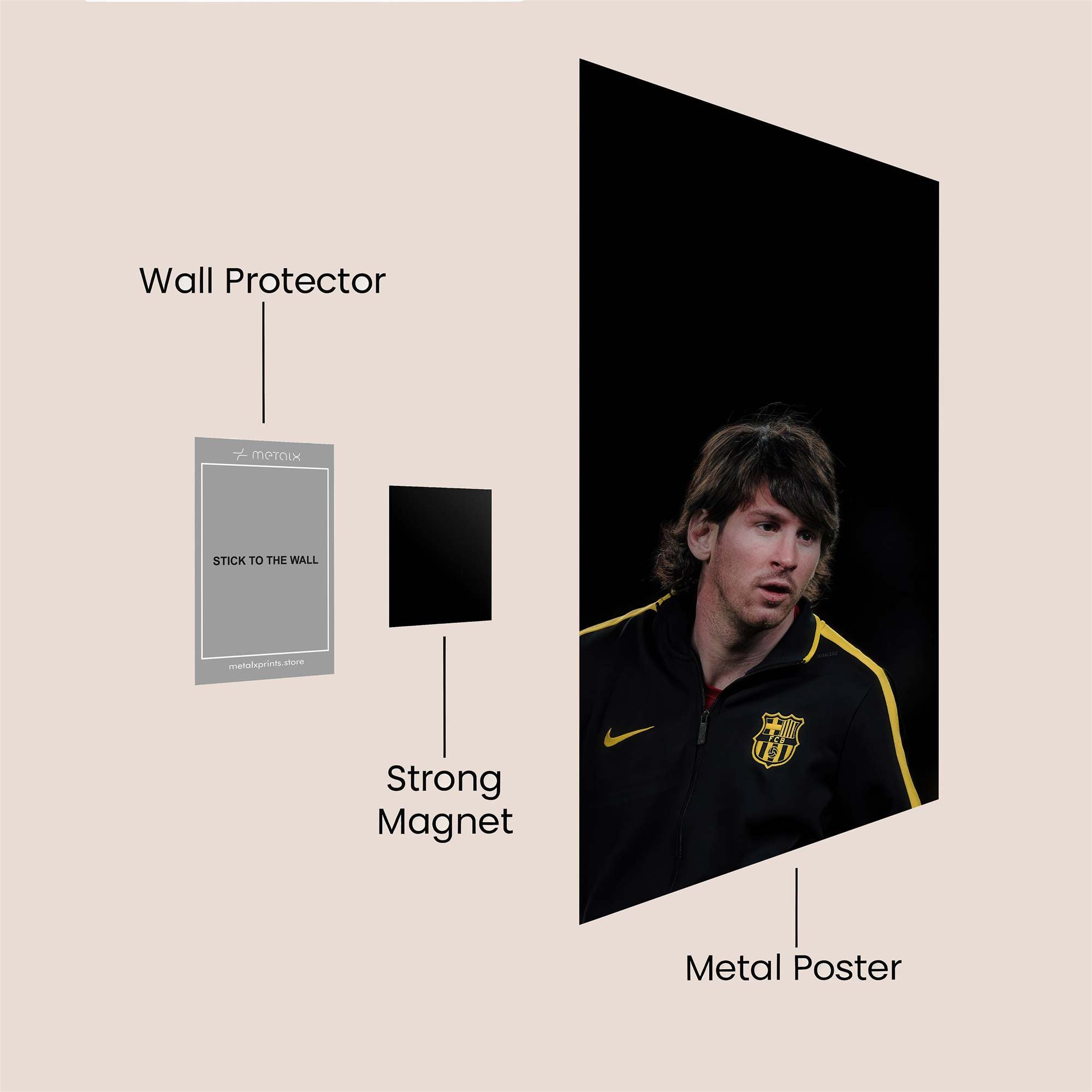 Messi Serene Safe Wall Magnetic / M