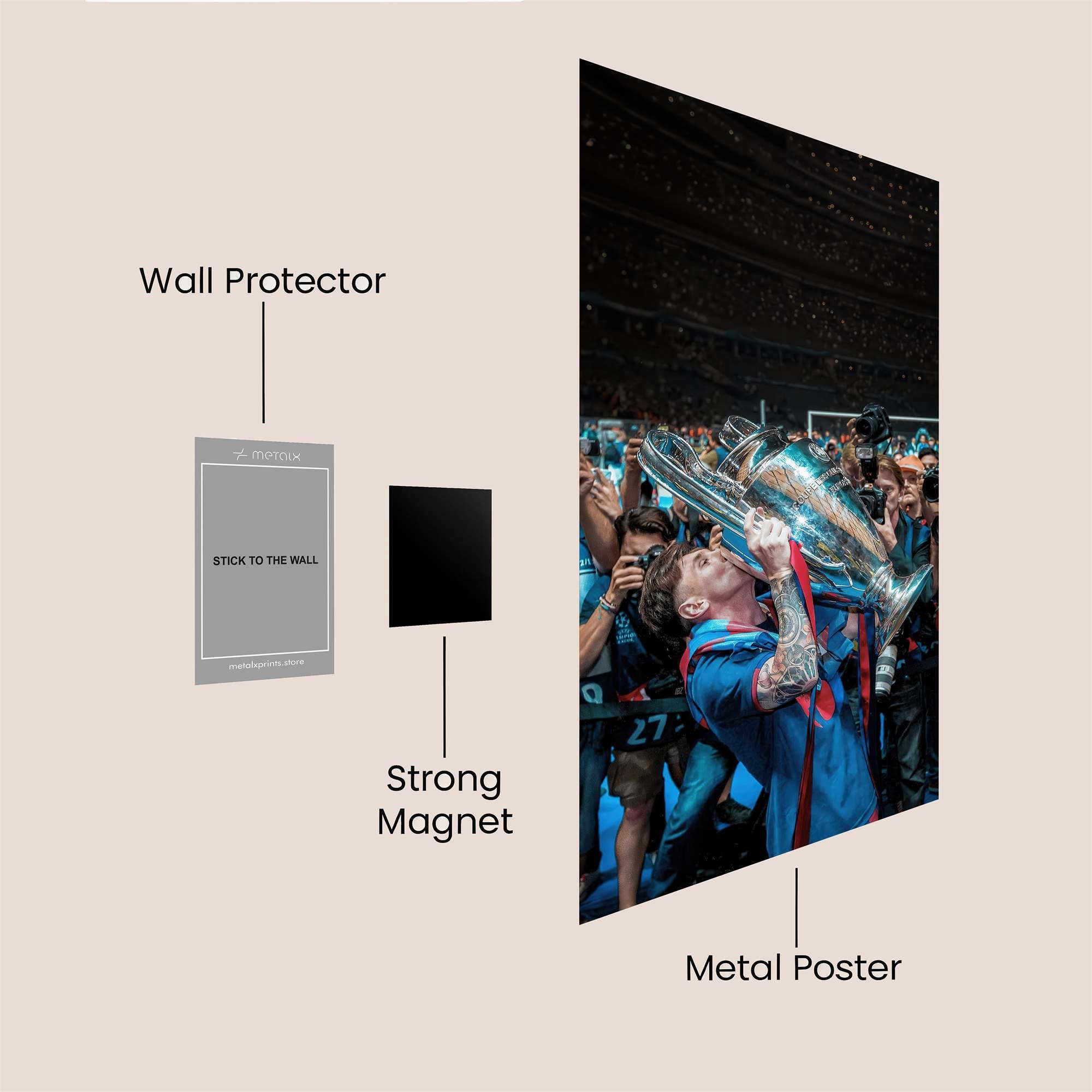 Messi Triumphant Safe Wall Magnetic / M