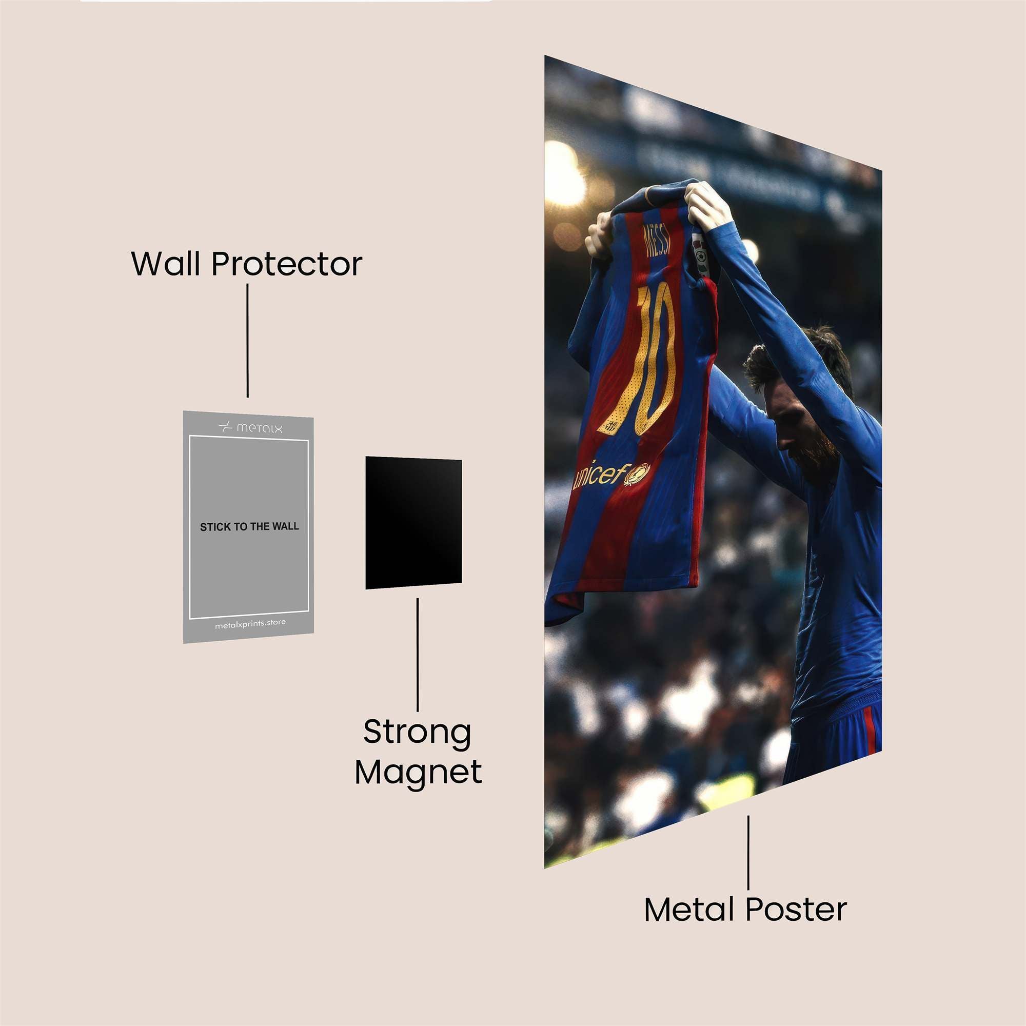 Messi Farewell Safe Wall Magnetic / M
