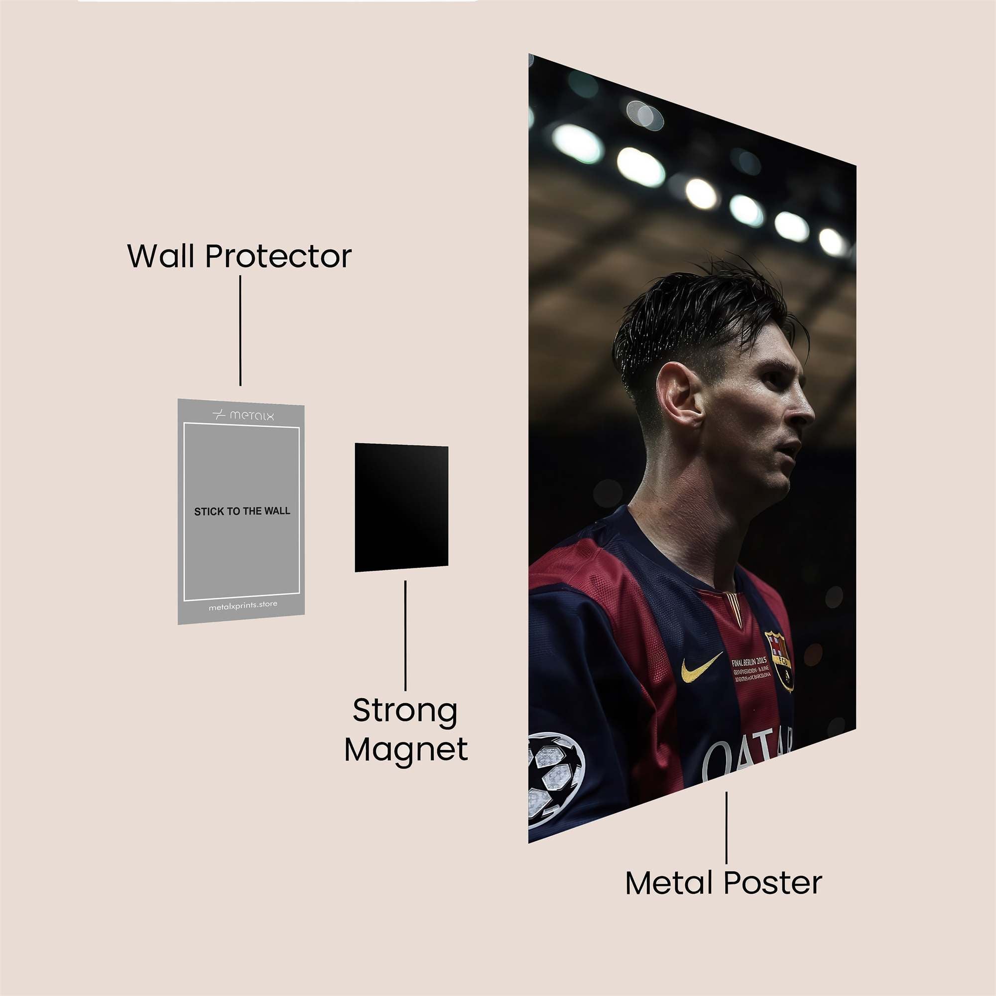 Messi Majestic Safe Wall Magnetic / M