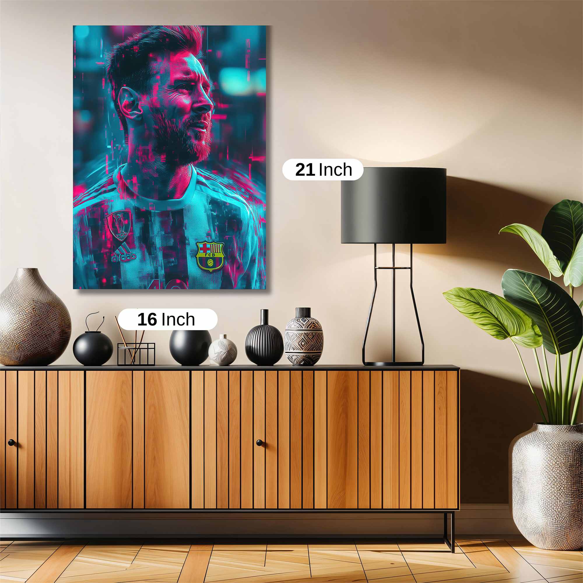 Messi Vibrant Safe Wall Magnetic / M