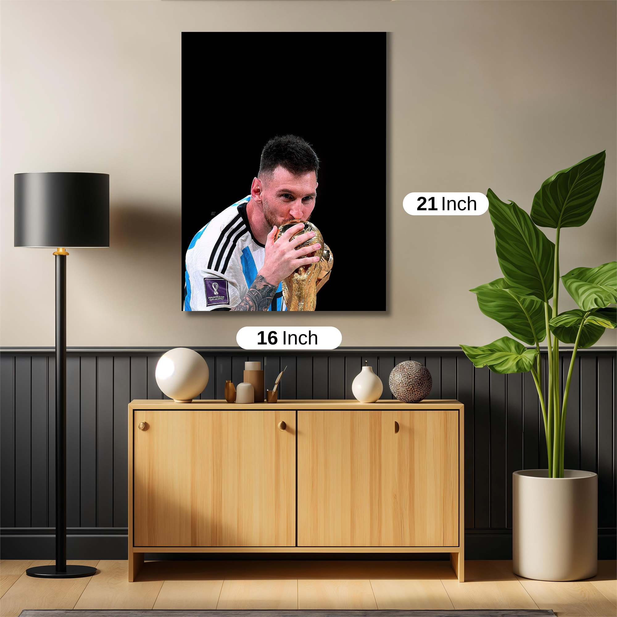 Messi Triumphant Safe Wall Magnetic / M